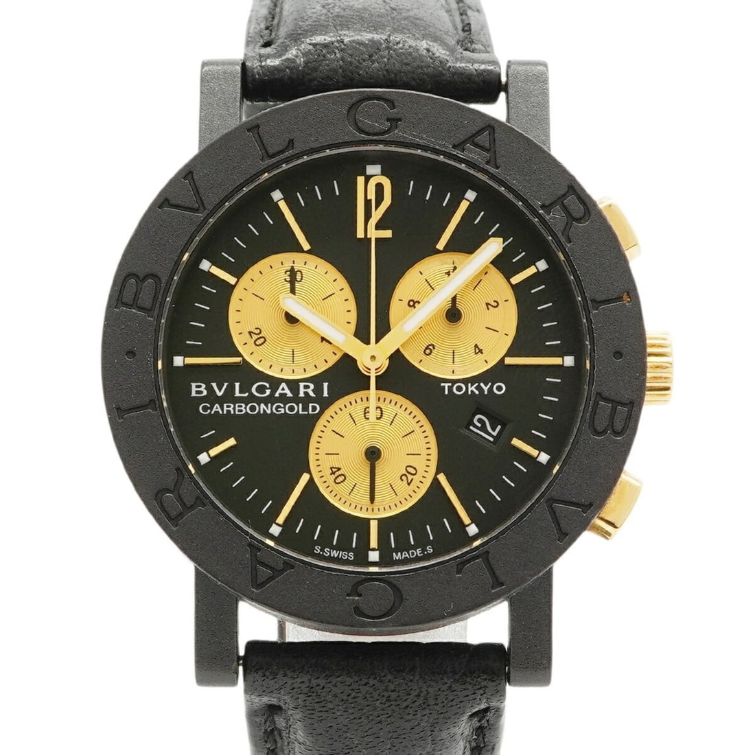 Bvlgari TYO Limited Edition (999 pieces) BB38CLCH Black Dial Men's Watch: --- Catalog ---Category: SizeWrist Size: 16cm / 6.29''Case Diameter: 38mm / 1.5''Category: DesignType: WristwatchGender: MenColor (Dial): BlackMaterial (Band): LeatherCategory: GeneralMPN: BB38CLCHBra