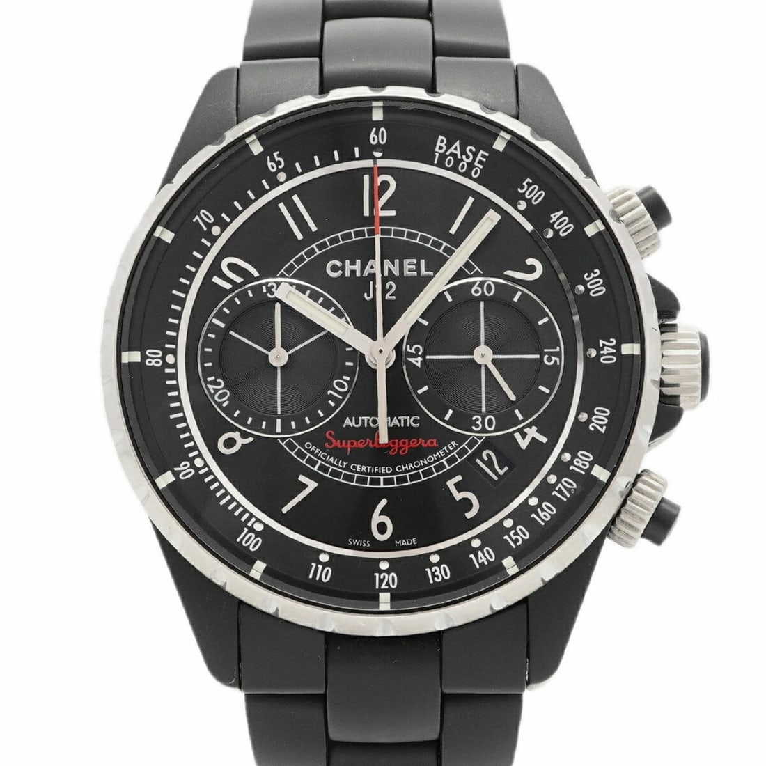 Chanel J12 Superleggera H3409 Black Dial Men's Watch: --- Catalog ---Category: SizeWrist Size: 16.5cm / 6.49''Case Diameter: 41.2mm / 1.62''Category: DesignType: WristwatchGender: MenColor (Dial): BlackMaterial (Band): CeramicCategory: GeneralMPN: H3409B