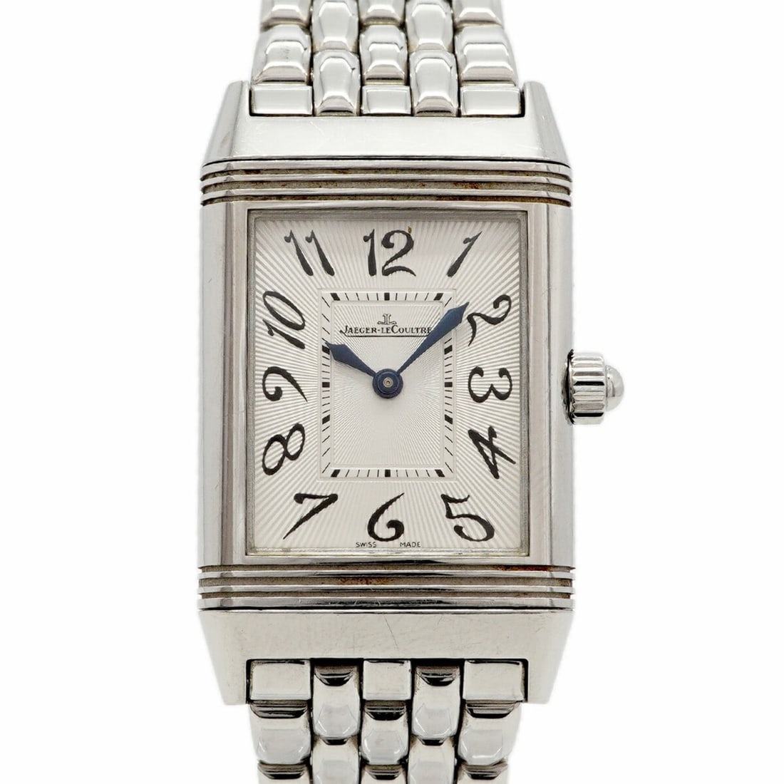 Jaeger-LeCoultre Reverso Duetto Classic Diamond 256.8.75 Silver Black Dial Watch for Men and Women: --- Catalog ---Category: SizeWrist Size: 14.5cm / 5.7''Case Diameter: 23.3mm / 0.92''Category: DesignType: WristwatchGender: Men,WomenColor (Dial): Black, SilverMaterial (Band): Stainless steelCategor