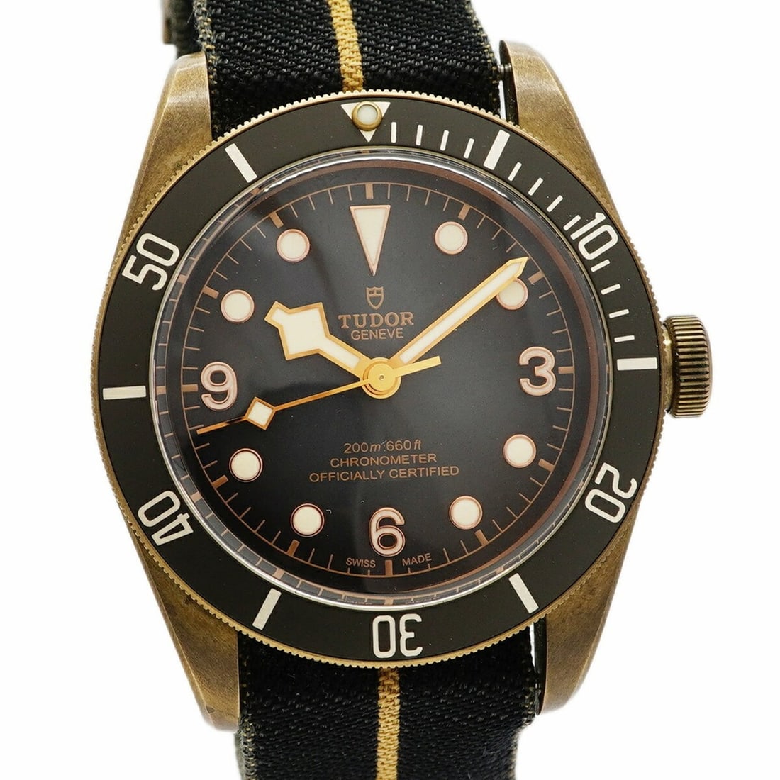 Tudor Heritage Black Bay Bronze 79250BA Grey Dial Men's Watch: --- Catalog ---Category: SizeWrist Size: 18.5cm / 7.28''Case Diameter: 43mm / 1.69''Category: DesignType: WristwatchGender: MenColor (Dial): GrayMaterial (Band): NylonCategory: GeneralMPN: 79250BABran