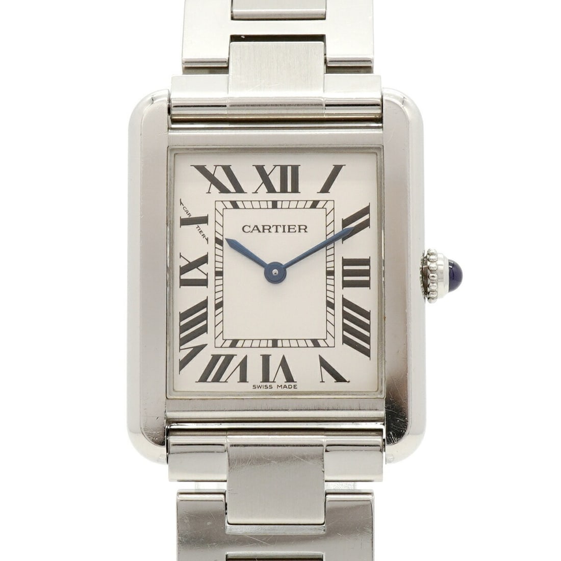 Cartier Tank Solo SM W5200013 Silver Dial Women's Watch: --- Catalog ---Category: SizeWrist Size: 14cm / 5.51''Case Diameter: 24.5mm / 0.96''Category: DesignType: WristwatchGender: WomenColor (Dial): SilverMaterial (Band): Stainless steelCategory: GeneralMP