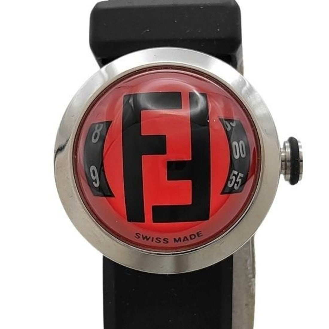 FENDI Fendi watch Bousla 8010L Red Black Stainless Steel Rubber Women's Quartz: --- Catalog ---Category: SizeWrist Size: 18cm / 7.08''Case Diameter: 27mm / 1.06''Category: DesignType: WristwatchGender: WomenColor (Dial): Black, Red colorMaterial (Band): RubberMaterial (Case): Sta