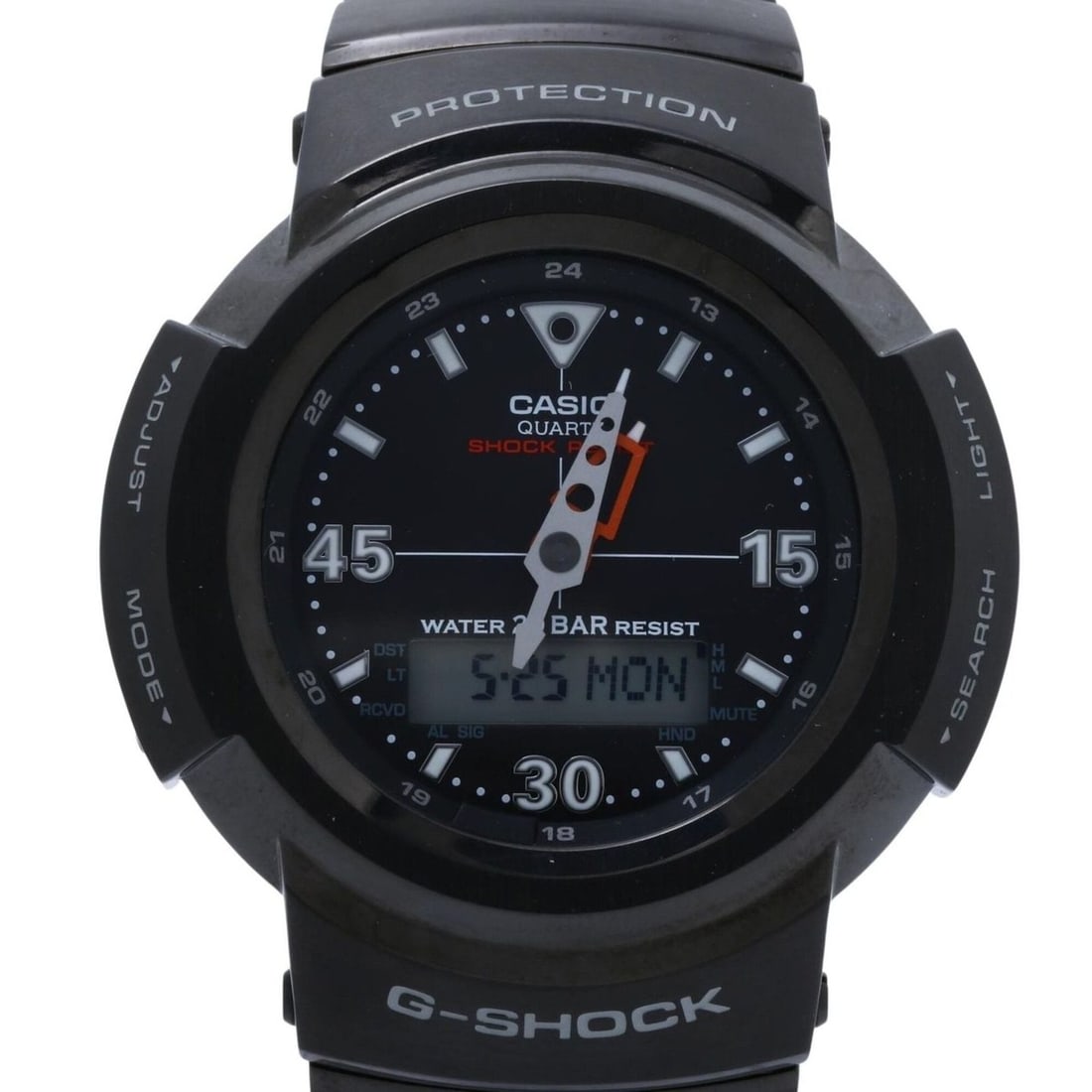 CASIO G-SHOCK FULL METAL AW-500 SERIES AWM-500-1AJF Black Stainless Steel Men's Watch: --- Catalog ---Category: SizeWrist Size: 18.5cm / 7.28''Case Diameter: 44.5mm / 1.75''Category: DesignType: WristwatchGender: MenColor (Dial): BlackMaterial (Band): Stainless steelMaterial (Case): Sta
