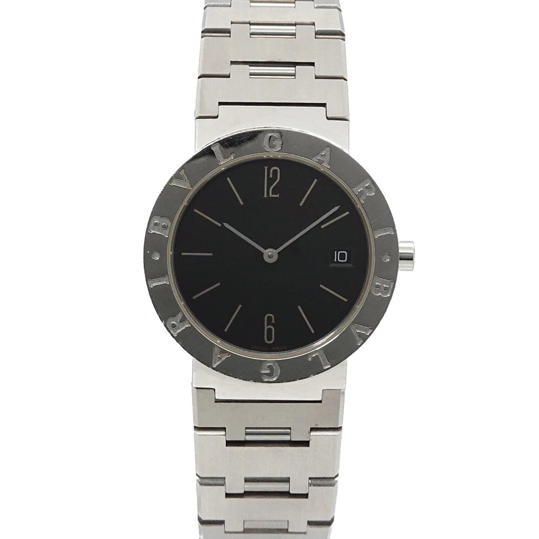 BVLGARI BB33SS Boys' Watch Date Black Quartz: --- Catalog ---Category: SizeWrist Size: 17.5cm / 6.88''Case Diameter: 33mm / 1.3''Category: DesignType: WristwatchGender: BoysColor (Dial): BlackMaterial (Band): Stainless steelMaterial (Case): Stain