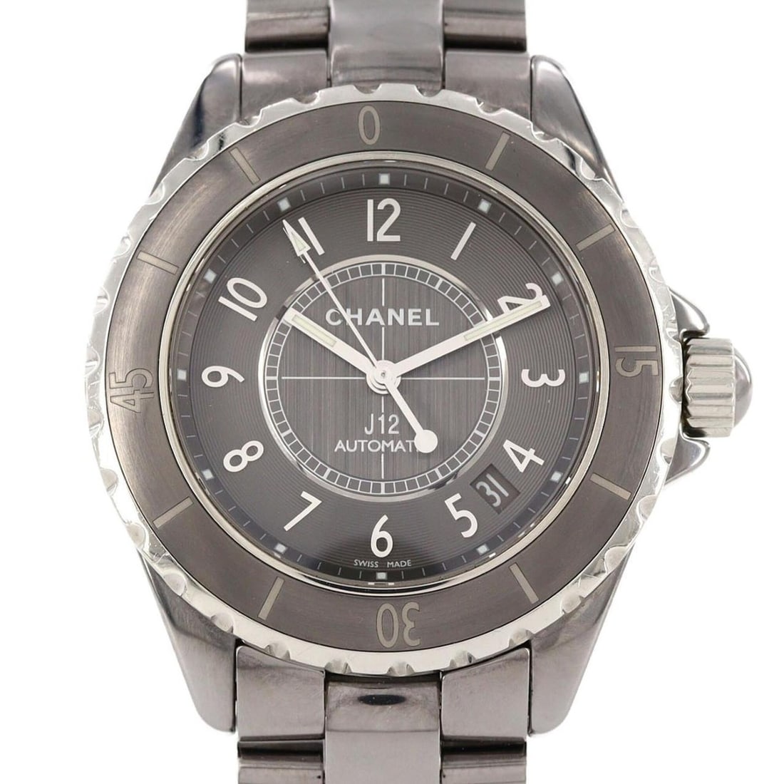 Chanel J12 Chromatic 38mm H2979 Ceramic Automatic Watch: --- Catalog ---Category: SizeWrist Size: 19cm / 7.48''Case Diameter: 38mm / 1.5''Category: DesignType: WristwatchGender: MenColor (Dial): GrayMaterial (Band): CeramicMaterial (Case): CeramicCategory: 