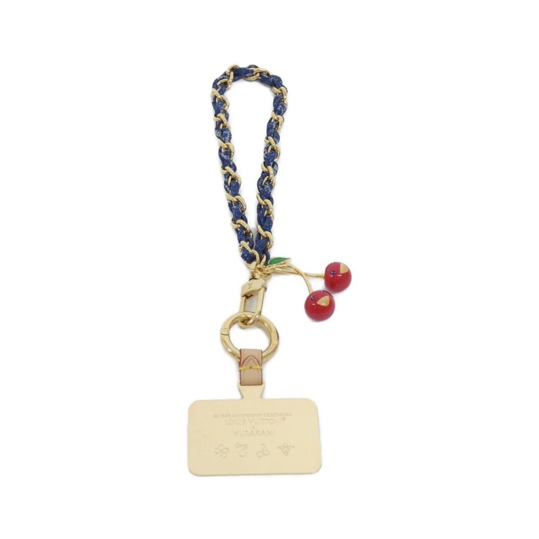 Louis Vuitton (LV X™) Phone Charm Monogram Denim Cherry M02623 (1 of 6)