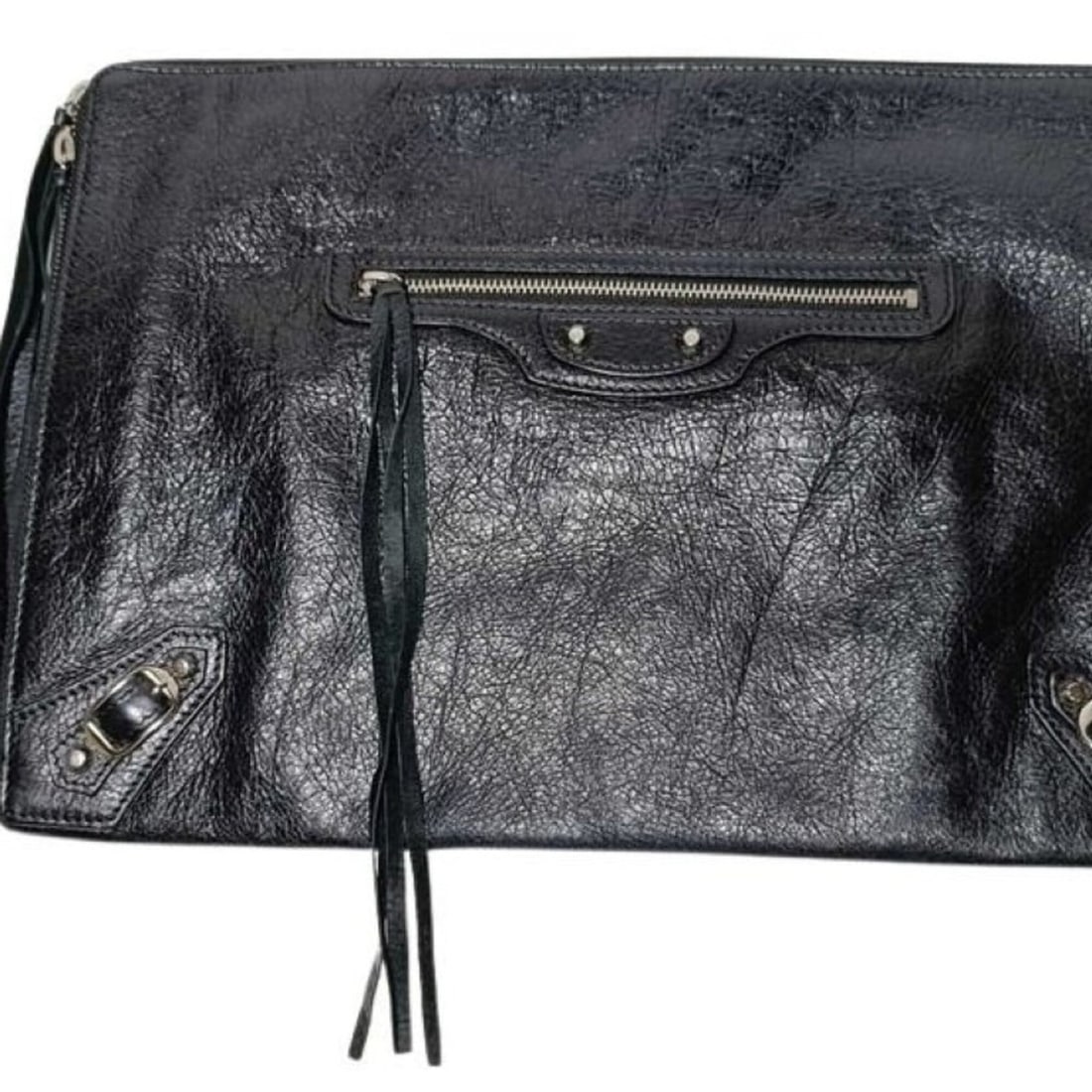 BALENCIAGA City Clutch Bag 362967 Black Leather (Men's & Women's) (1 of 10)