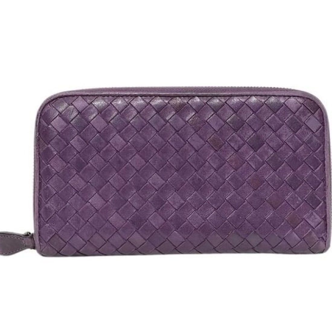 BOTTEGA VENETA Bottega Veneta Long Wallet Intrecciato Purple Leather Men's Women's Round: --- Catalog ---Category: SizeSize (HxWxD): 10.5cm x 19cm x 2.3cm / 4.13'' x 7.48'' x 0.9''Category: DesignType: Long wallet (bi-fold)Color: PurpleGender: Men,Women,UnisexClosure: ZipperMaterial: Leath