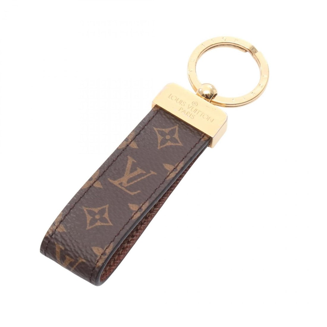Louis Vuitton Porte Clés Dragonne Keychain Accessory, Canvas GP, Women's, Brown/Gold Tone, M65221: --- Catalog ---Category: SizeSize (HxWxD): 10.5cm x 2cm / 4.13'' x 0.78''Category: DesignColor: BrownGender: WomenMaterial: CanvasCategory: GeneralMPN: M65221Brand: Louis Vuitton--- Item List ---Secti