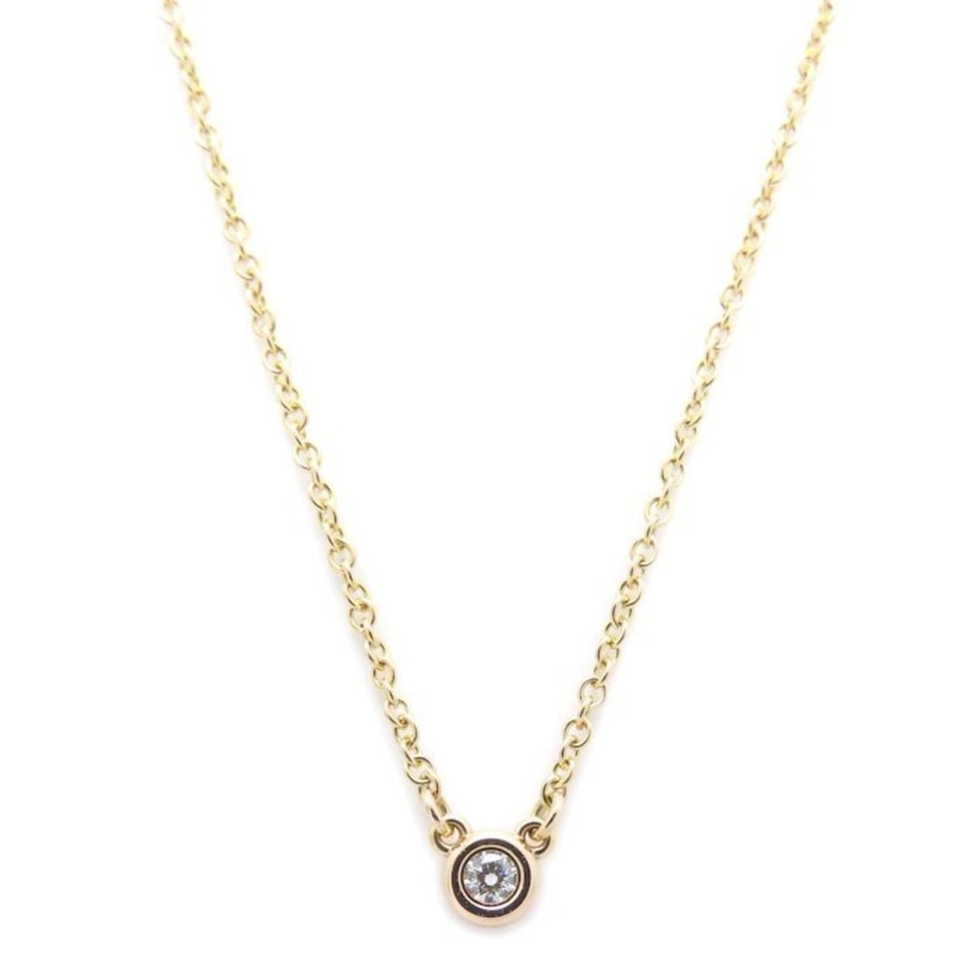 TIFFANY&Co. Tiffany & Co. By the Yard Necklace, 1P Diamond, Elsa Peretti, K18PG, Women's, 295643: --- Catalog ---Category: SizeWeight: 2.2g / 0.07oz.Diameter: 3.7mm / 0.14''Neck Circumference: 41 cm / 16.14''Category: DesignStone: DiamondGender: WomenMaterial: Pink gold (18K)Necklace Type: Necklac