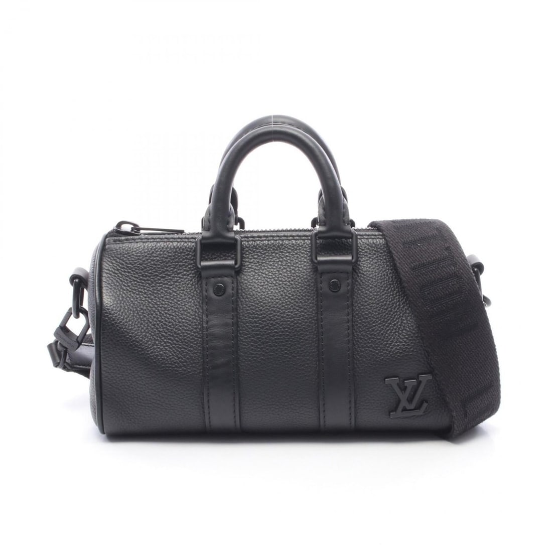 Louis Vuitton Keepall XS LV Aerogram 2-Way Handbag, Leather, Men's, Black, M80950: --- Catalog ---Category: SizeSize (HxWxD): 12cm x 21.5cm x 8cm / 4.72'' x 8.46'' x 3.14''Category: DesignType: HandbagColor: BlackGender: MenMaterial: Leather Category: GeneralMPN: M80950Brand: Louis 
