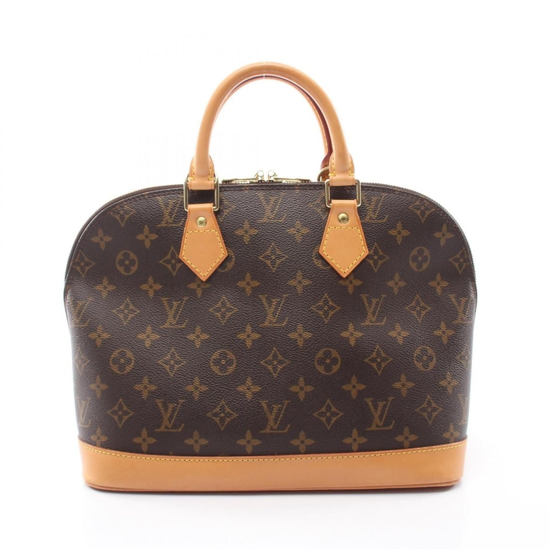 Louis Vuitton Alma PM Monogram Handbag, Coated Canvas Leather, Women's, Brown, M51130: --- Catalog ---Category: SizeSize (HxWxD): 23.5cm x 32cm x 16cm / 9.25'' x 12.59'' x 6.29''Category: DesignType: HandbagColor: BrownGender: WomenMaterial: PVC , Coated canvas , Leather Category: Gener
