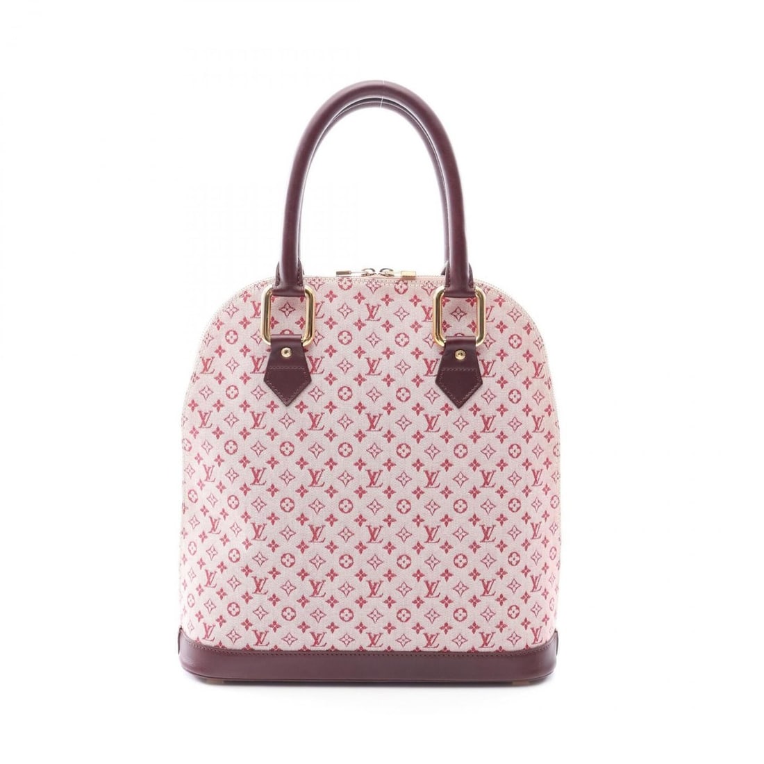 Louis Vuitton Alma O Monogram Mini Cerise Handbag, Canvas and Leather, Women's, Pink/Burgundy,: --- Catalog ---Category: SizeSize (HxWxD): 33cm x 32cm x 10cm / 12.99'' x 12.59'' x 3.93''Category: DesignType: HandbagColor: Bordeaux, Cerise, PinkGender: WomenMaterial: Canvas , Leather Category: Ge