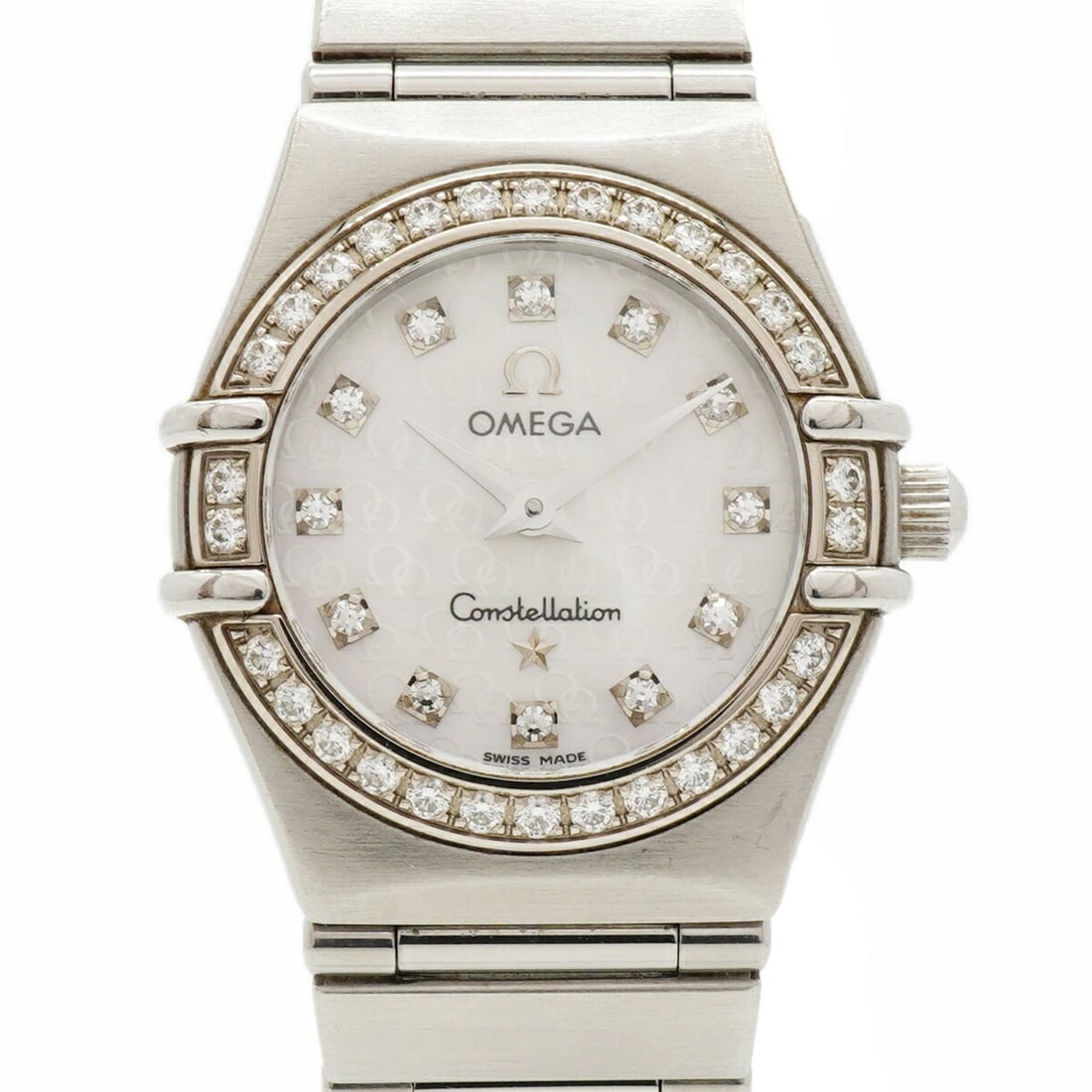 Omega Constellation Diamond 1460.75 White Dial Women's Watch: --- Catalog ---Category: SizeWrist Size: 13.5cm / 5.31''Case Diameter: 22.3mm / 0.88''Category: DesignType: WristwatchGender: WomenColor (Dial): WhiteMaterial (Band): Stainless steelCategory: GeneralM