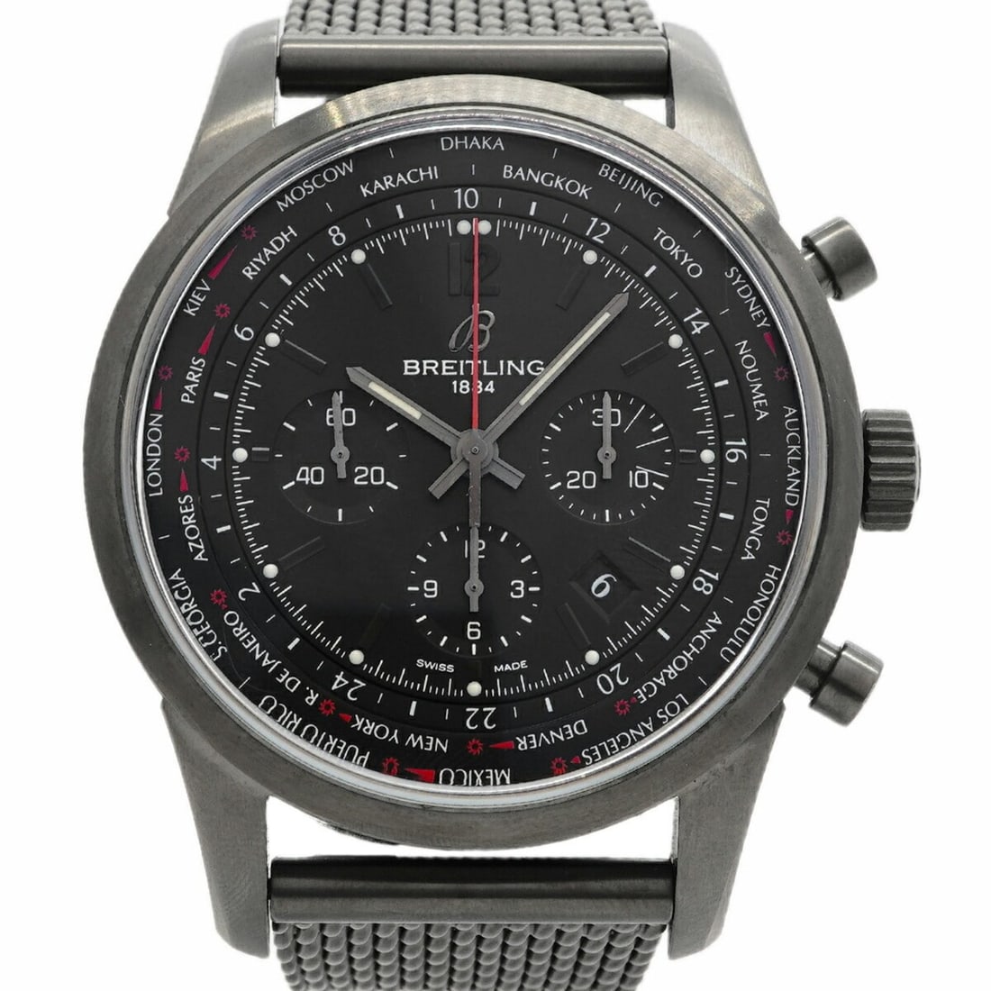 Breitling Transocean Unitime Pilot Limited Edition (1000 pieces) MB0510 Black Dial Men's Watch (1 of 8)