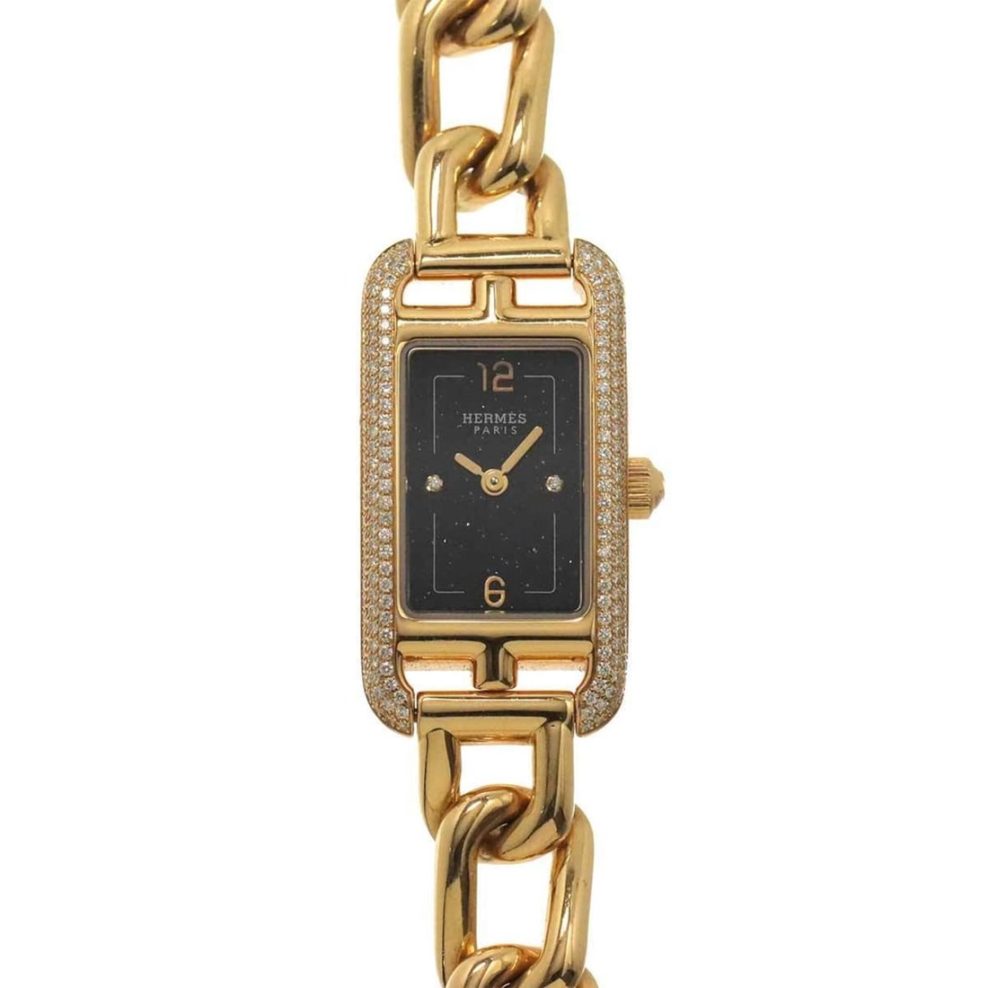Hermes Nantucket NA2 171c Women's Watch, 2-Piece Diamond Aventurine, 18K Pink Gold, Solid Quartz: --- Catalog ---Category: SizeWrist Size: 17.5cm / 6.88''Case Diameter: 17mm / 0.67''Category: DesignType: WristwatchGender: WomenMaterial (Band): Pink gold (18K)Material (Case): Pink gold (18K)Categor