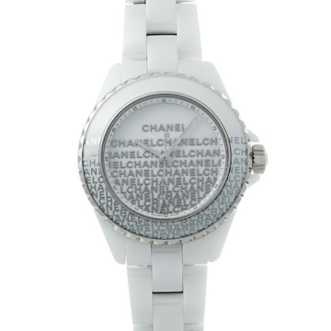 Chanel J12 Wanted de 33MM H7419 White Lacquer Women's Quartz Watch Used Ginzo: --- Catalog ---Category: SizeWrist Size: 17cm / 6.69''Case Diameter: 33mm / 1.3''Category: DesignType: WristwatchGender: WomenColor (Dial): WhiteMaterial (Band): Ceramic, Stainless steelMaterial (Case
