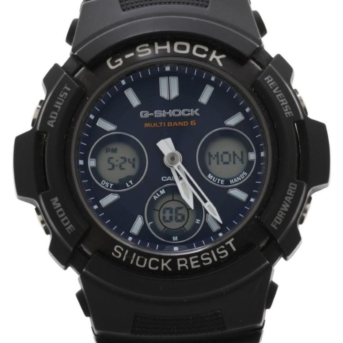 CASIO G-SHOCK ANALOG-DIGITAL AWG-100 M100 SERIES AWG-M100SBC-1AJF Black Resin/Stainless Steel Men's: --- Catalog ---Category: SizeWrist Size: 21cm / 8.26''Case Diameter: 46.4mm / 1.83''Category: DesignType: WristwatchGender: MenColor (Dial): BlackMaterial (Band): Plastic, Stainless steelMaterial (Cas