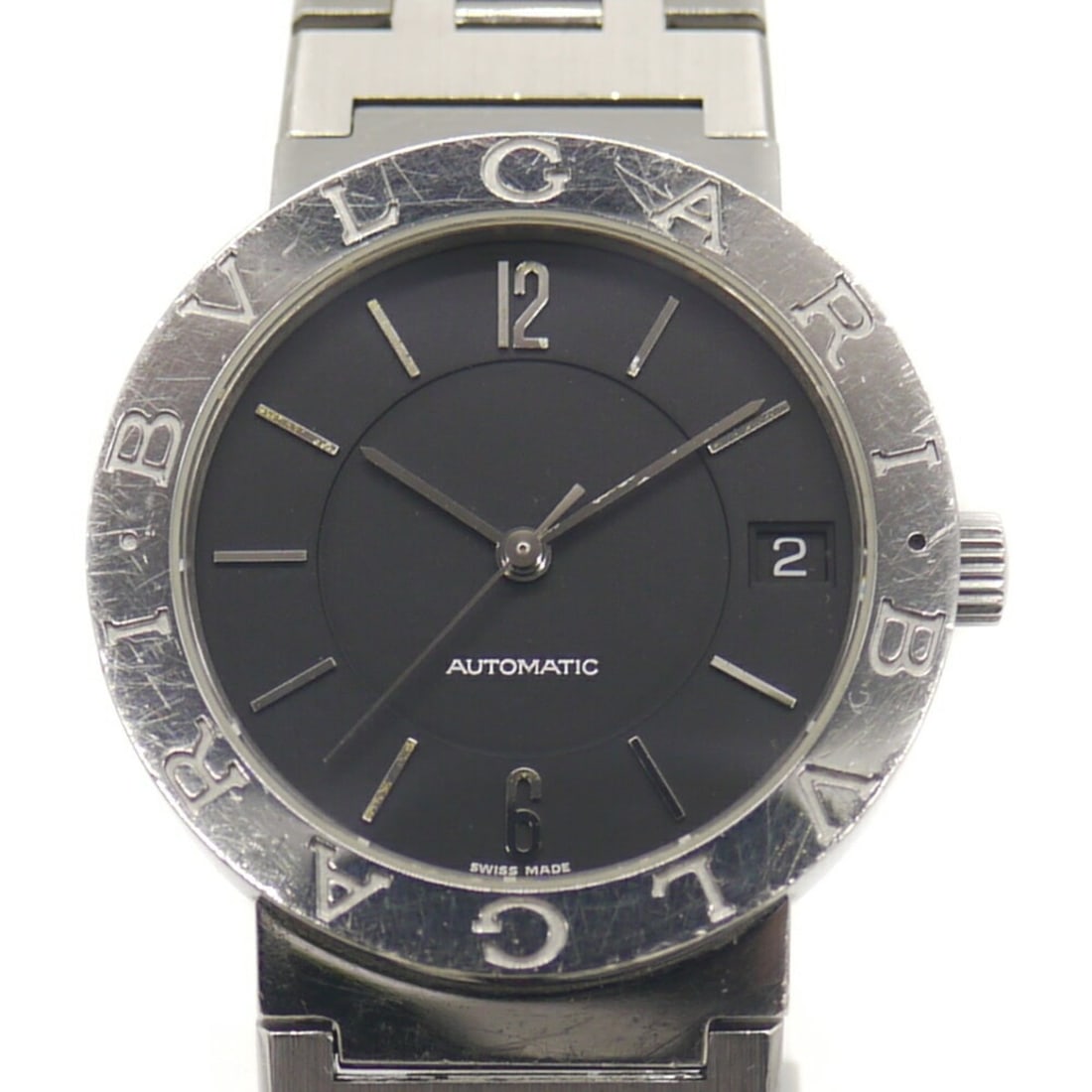 BVLGARI Bulgari Date Automatic Watch BB33SS Black Dial: --- Catalog ---Category: SizeWrist Size: 19cm / 7.48''Case Diameter: 33mm / 1.3''Category: DesignType: WristwatchGender: MenColor (Dial): BlackMaterial (Band): Stainless steelMaterial (Case): Stainles