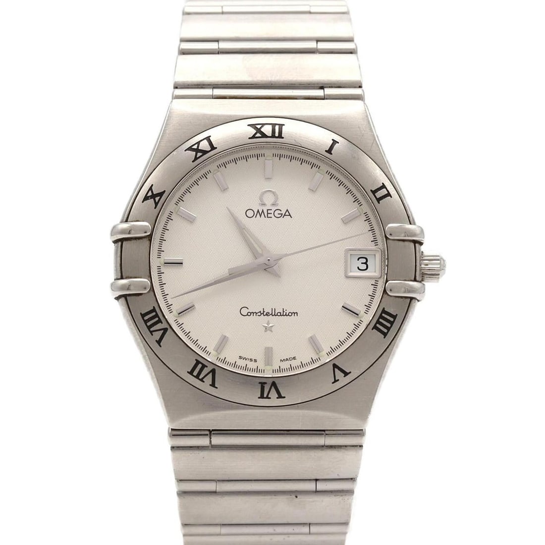 Omega Constellation 1512.30 SS Quartz Watch: --- Catalog ---Category: SizeWrist Size: 16cm / 6.29''Case Diameter: 33.5mm / 1.32''Category: DesignType: WristwatchGender: MenColor (Dial): SilverMaterial (Band): Stainless steelMaterial (Case): Stai