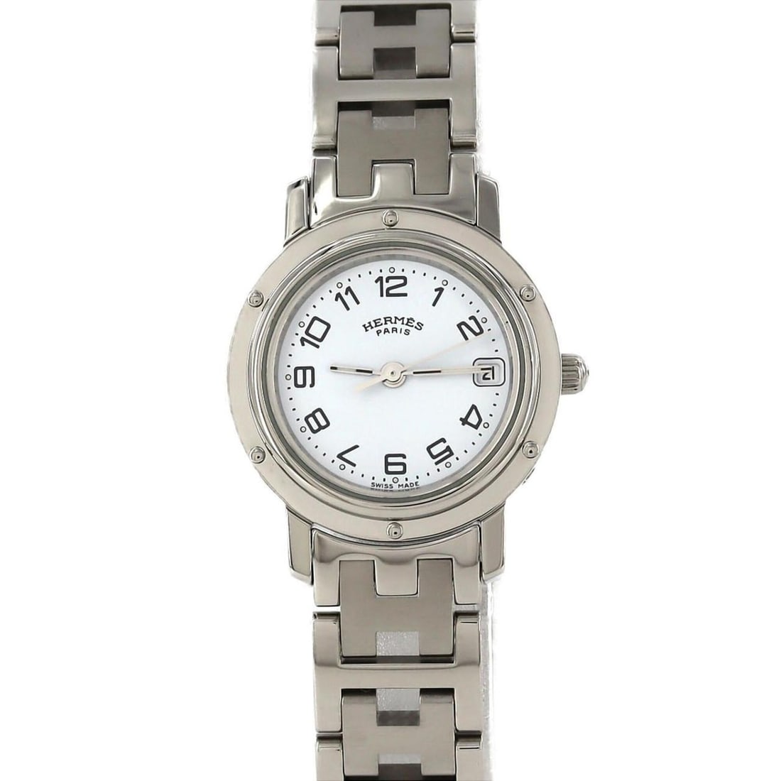 Hermes Clipper CL4.210 SS Quartz Watch (1 of 8)