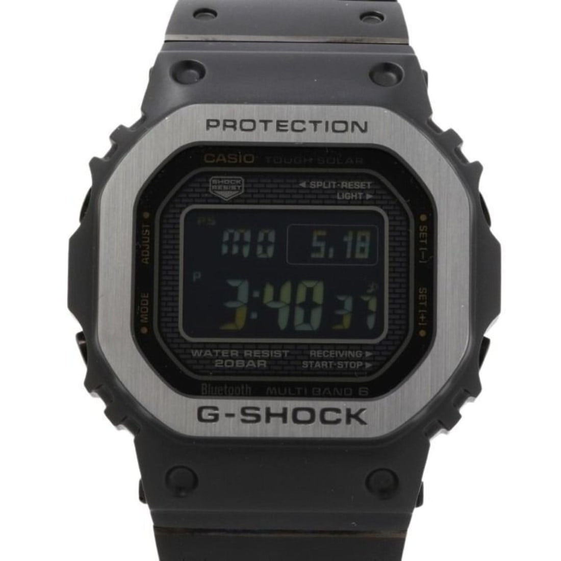 CASIO G-SHOCK FULL METAL 5000 SERIES GMW-B5000MB-1JF Black Stainless Steel Men's Watch: --- Catalog ---Category: SizeWrist Size: 18cm / 7.08''Case Diameter: 43.2mm / 1.7''Category: DesignType: WristwatchGender: MenColor (Dial): BlackMaterial (Band): Stainless steelMaterial (Case): Stainl