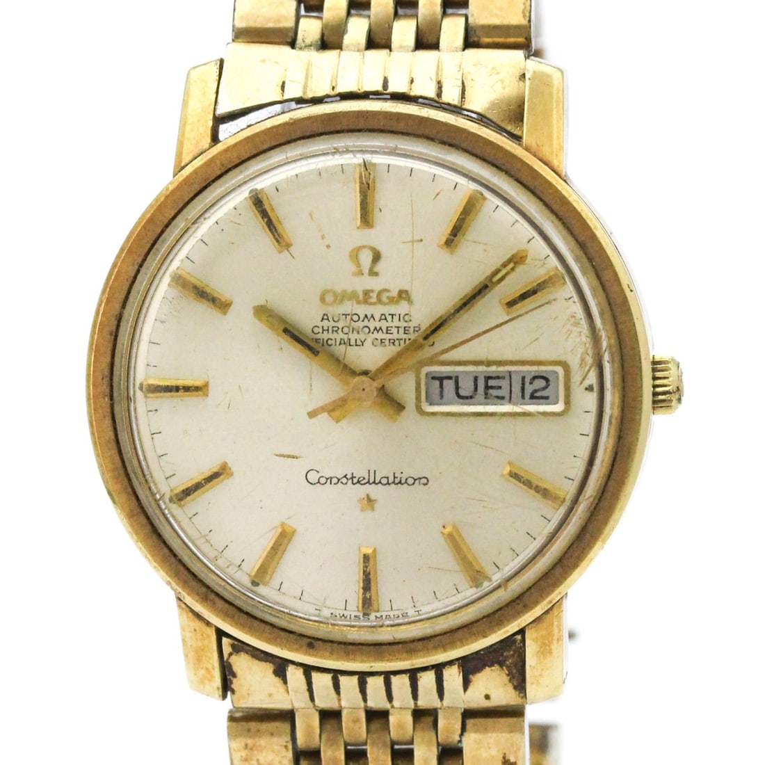 OMEGA Constellation Day Date Cal 751 Gold Plated Automatic Mens Watch 168.016 Vintage (1 of 10)