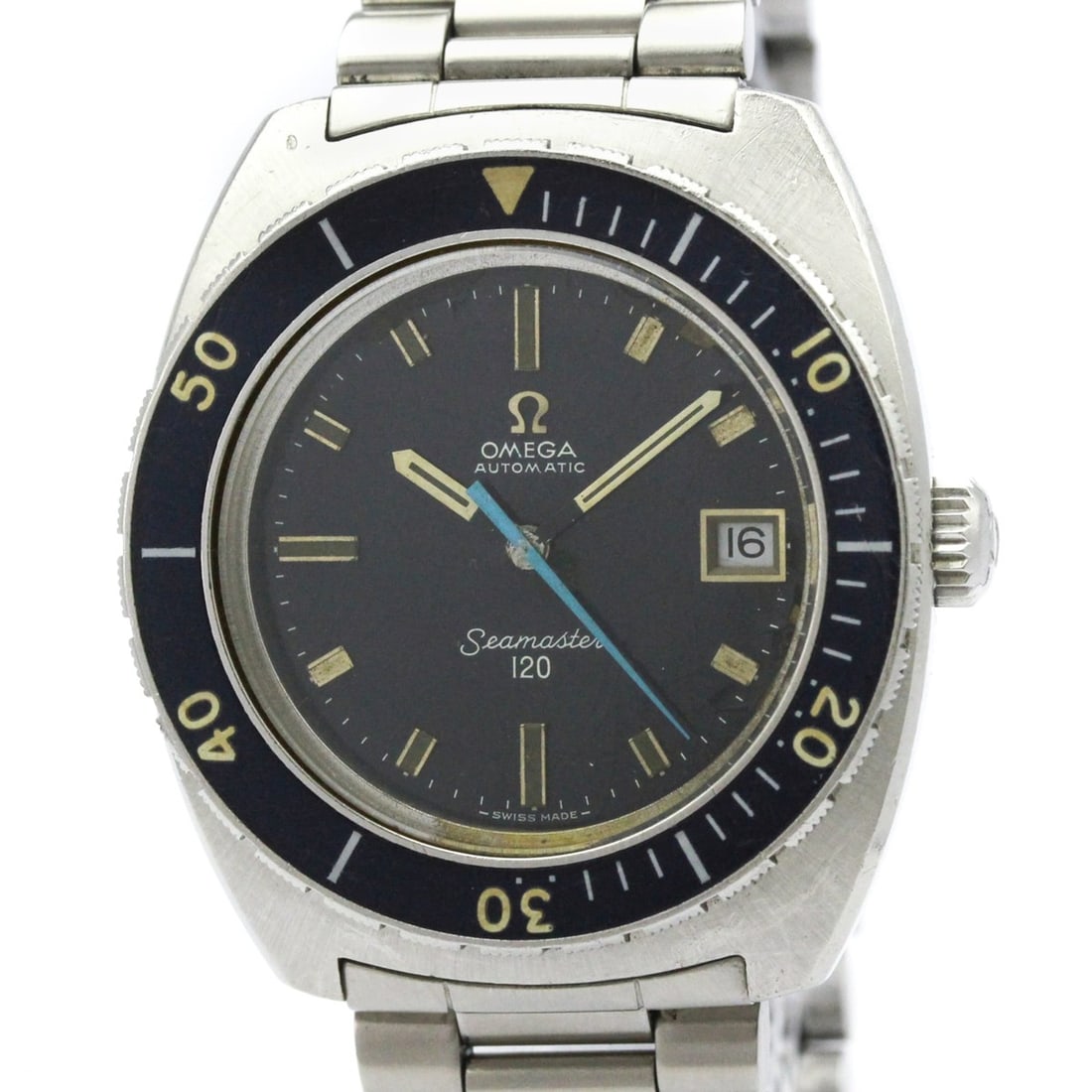 OMEGA Seamaster Cal.1002 Stainless Steel Automatic Mens Watch 166.088 Vintage: --- Catalog ---Category: SizeCase Diameter: 39mm / 1.54''Category: DesignType: WristwatchStyle: SportGender: MenColor (Dial): BlueMaterial (Band): Stainless steelMaterial (Case): Stainless steelCatego
