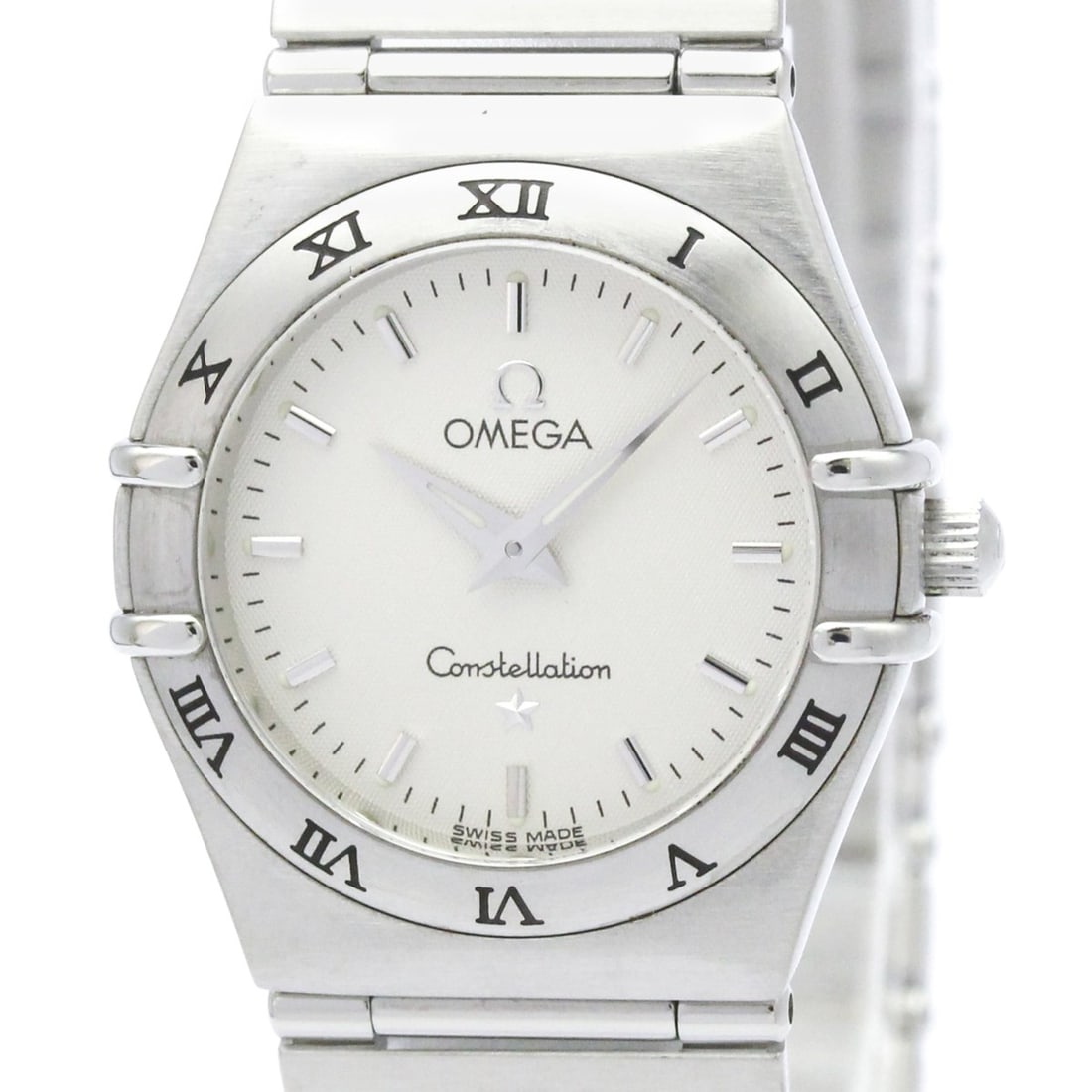 OMEGA Constellation Steel Quartz Ladies Watch 1572.30 Polished: --- Catalog ---Category: SizeCase Diameter: 25mm / 0.98''Category: DesignType: WristwatchStyle: Dress/FormalGender: WomenColor (Dial): SilverMaterial (Band): Stainless steelMaterial (Case): Stainless 