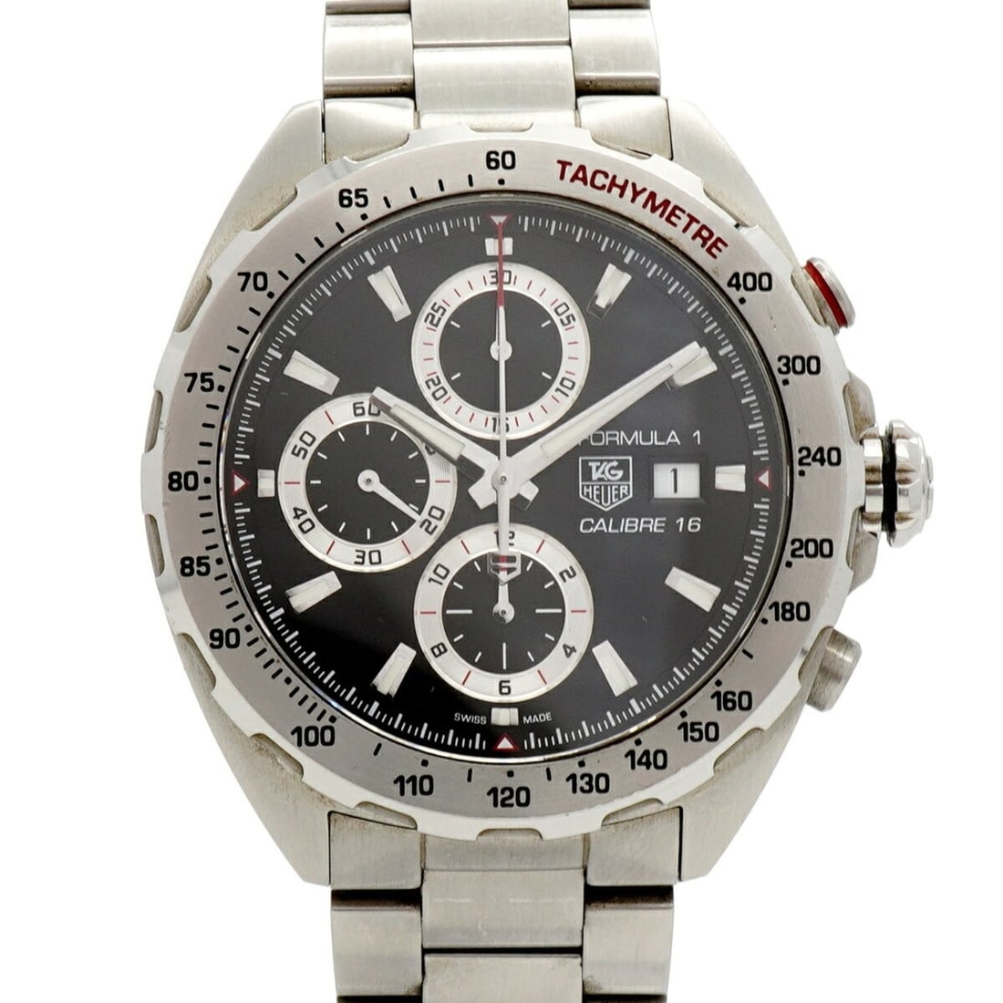 TAG Heuer Formula 1 CAZ2010 Black Dial Men's Watch: --- Catalog ---Category: SizeWrist Size: 18.5cm / 7.28''Case Diameter: 44mm / 1.73''Category: DesignType: WristwatchGender: MenColor (Dial): BlackMaterial (Band): Stainless steelCategory: GeneralMPN: 