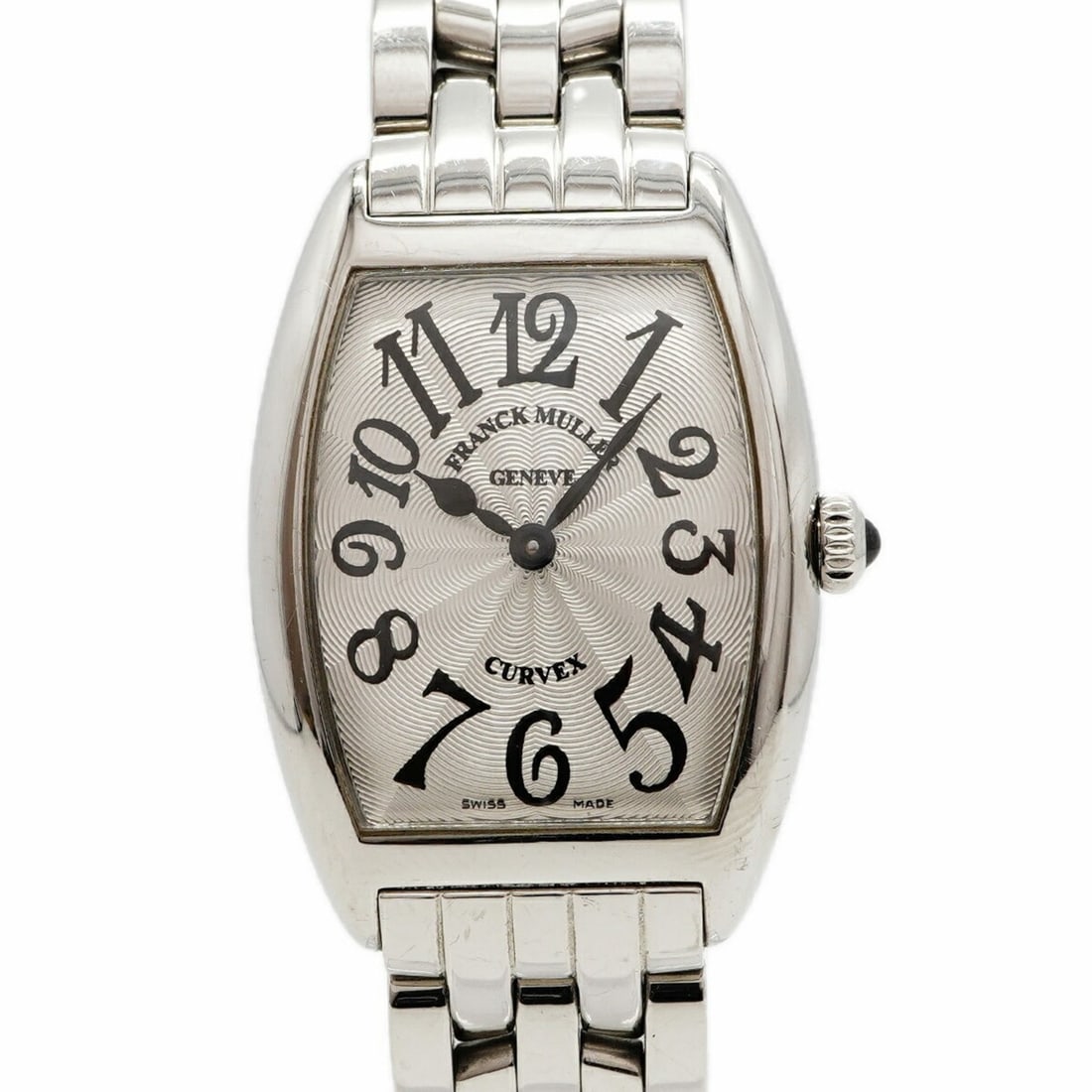 Franck Muller Tonneau Curvex 1752 Silver Dial Women's Watch: --- Catalog ---Category: SizeWrist Size: 16.5cm / 6.49''Case Diameter: 25.1mm / 0.99''Category: DesignType: WristwatchGender: WomenColor (Dial): SilverMaterial (Band): Stainless steelCategory: General