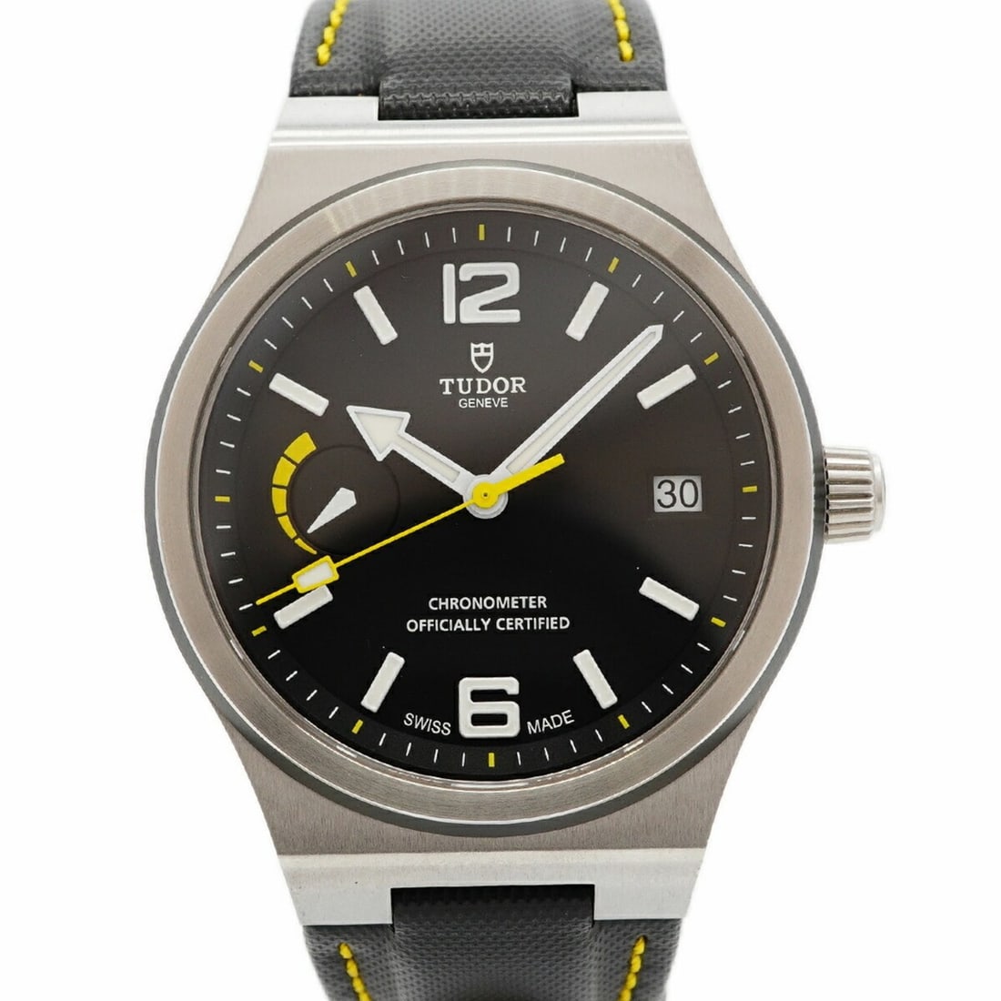 Tudor North Flag 91210N Black Dial Men's Watch: --- Catalog ---Category: SizeWrist Size: 19cm / 7.48''Case Diameter: 40mm / 1.57''Category: DesignType: WristwatchGender: MenColor (Dial): BlackMaterial (Band): LeatherCategory: GeneralMPN: 91210NBran