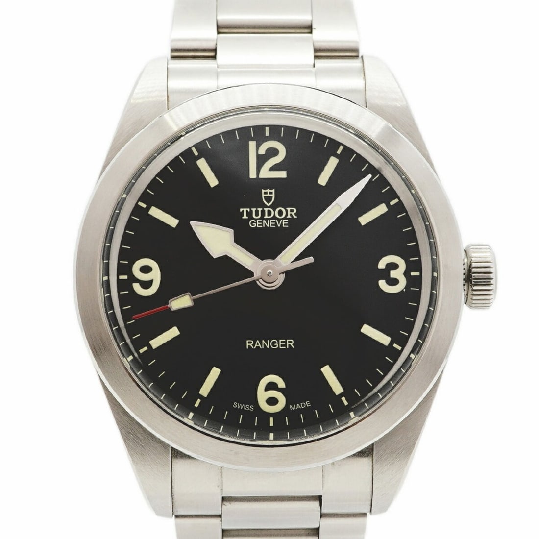 Tudor Ranger 79950 Black Dial Men's Watch: --- Catalog ---Category: SizeWrist Size: 16.5cm / 6.49''Case Diameter: 39mm / 1.54''Category: DesignType: WristwatchGender: MenColor (Dial): BlackMaterial (Band): Stainless steelCategory: GeneralMPN: 