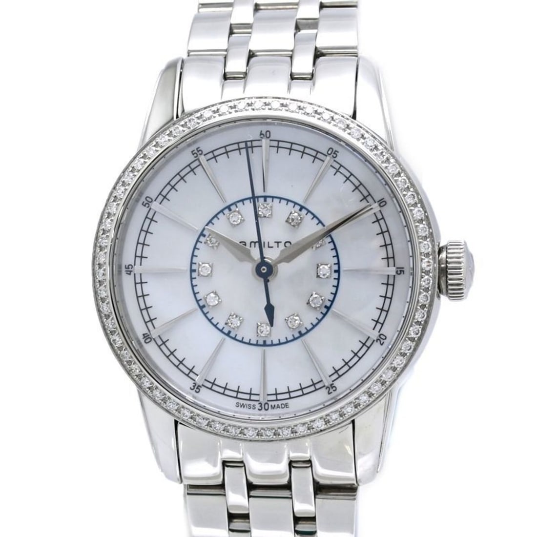 HAMILTON Hamilton Railroad Lady Diamond H40391191 H403910 Women's Watch Stainless Steel /40412 (1 of 10)