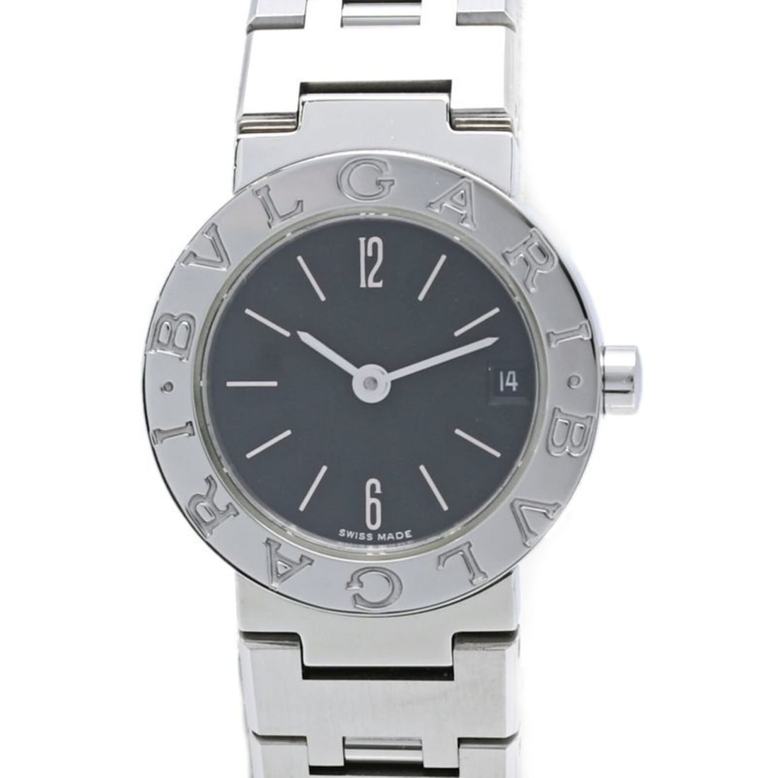 BVLGARI Bulgari BB23SSD BB23SS Women's Watch Stainless Steel /40404: --- Catalog ---Category: SizeWrist Size: 16cm / 6.29''Case Diameter: 23mm / 0.91''Category: DesignType: WristwatchGender: WomenColor (Dial): BlackMaterial (Band): Stainless steelMaterial (Case): Stain