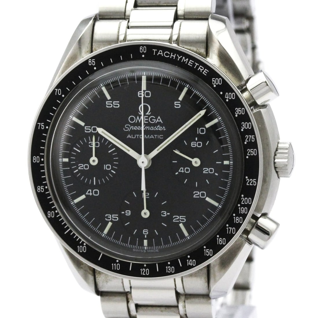 OMEGA Speedmaster Automatic Steel Mens Watch 3510.50 Polished: --- Catalog ---Category: SizeCase Diameter: 39mm / 1.54''Category: DesignType: WristwatchStyle: SportGender: MenColor (Dial): BlackMaterial (Band): Stainless steelMaterial (Case): Stainless steelCateg