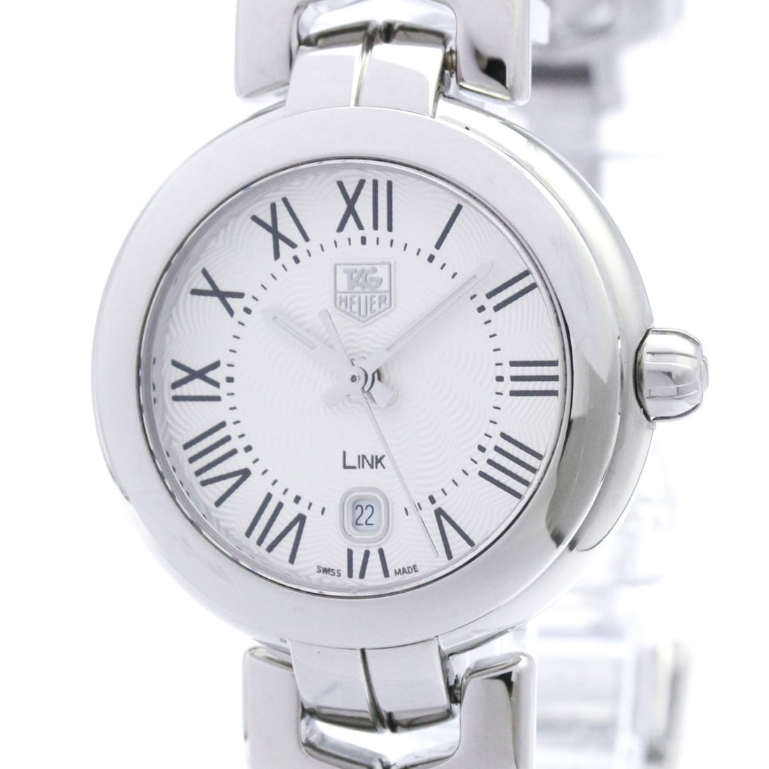 TAG HEUER Link Stainless Steel Quartz Ladies Watch WAT1416 Polished: --- Catalog ---Category: SizeCase Diameter: 29mm / 1.14''Category: DesignType: WristwatchStyle: Dress/FormalGender: WomenColor (Dial): SilverMaterial (Band): Stainless steelMaterial (Case): Stainless 