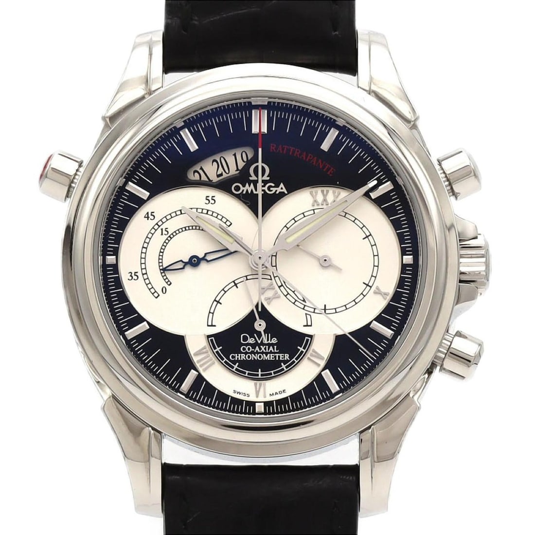 Omega De Ville Co-Axial Rattrapante 4847.50.31 Stainless Steel Automatic Watch: --- Catalog ---Category: SizeCase Diameter: 41mm / 1.61''Category: DesignType: WristwatchGender: MenColor (Dial): BlackMaterial (Case): Stainless steelCategory: GeneralMPN: 4847.50.31Brand: OmegaCateg