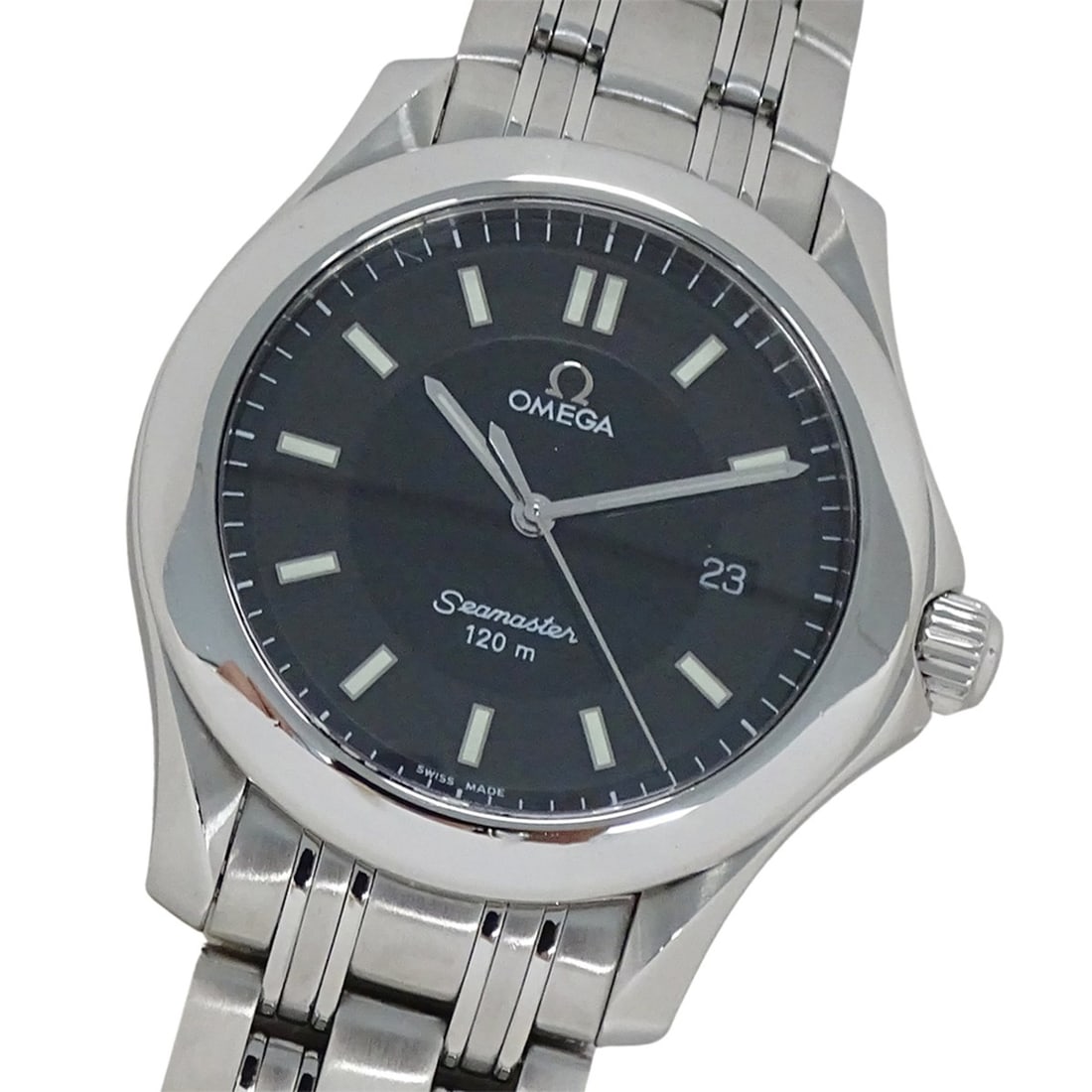 Omega Seamaster 2511.52 Men's Watch, Brand Name, 120m Water Resistant, Date Display, Quartz: --- Catalog ---Category: SizeWrist Size: 20cm / 7.87''Case Diameter: 36mm / 1.42''Category: DesignType: WristwatchGender: MenColor (Dial): BlackMaterial (Band): Stainless steelMaterial (Case): Stainle
