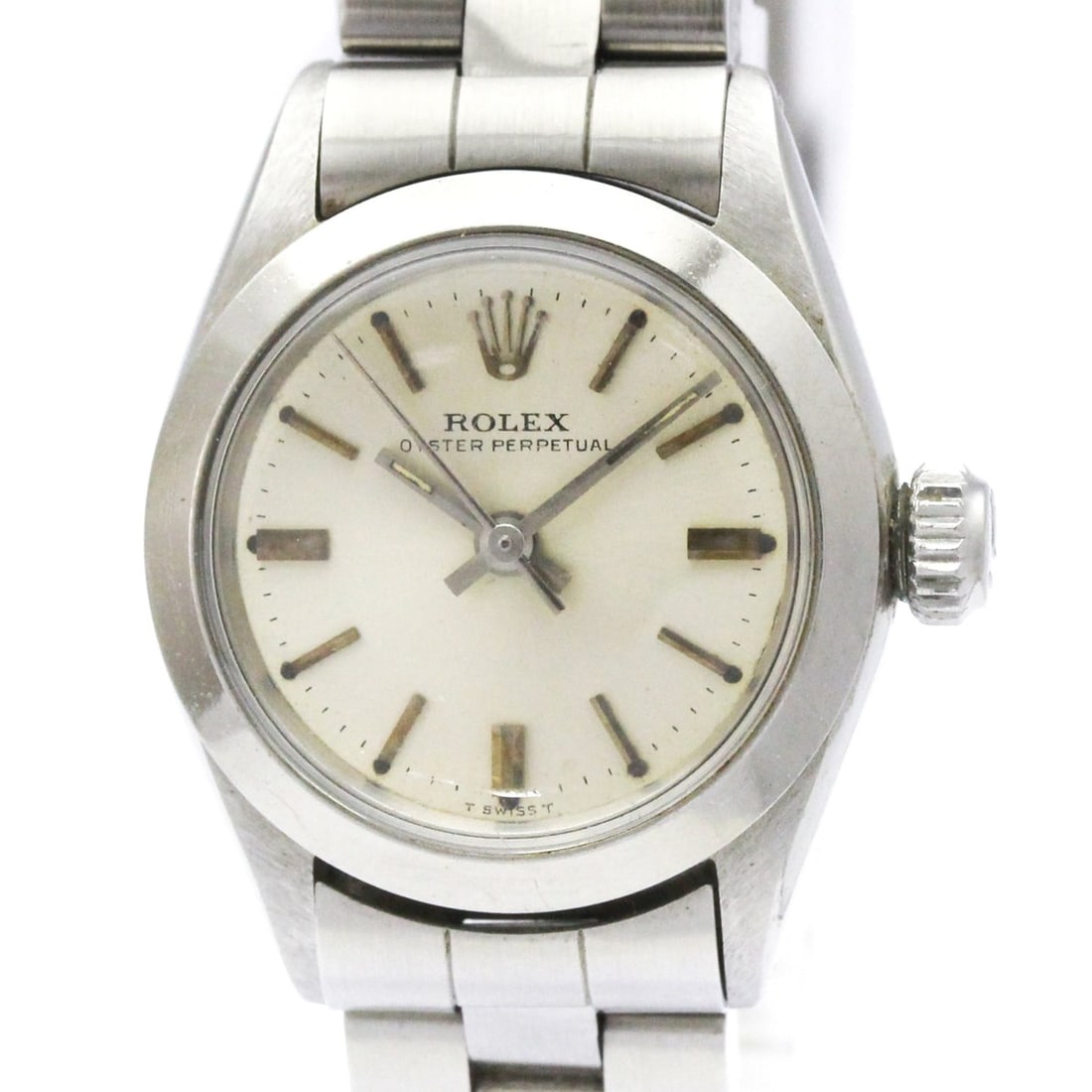 ROLEX Oyster Perpetual Steel Automatic Ladies Watch 6618 Vintage: --- Catalog ---Category: SizeCase Diameter: 25mm / 0.98''Category: DesignType: WristwatchStyle: Dress/FormalGender: WomenColor (Dial): SilverMaterial (Band): Stainless steelMaterial (Case): Stainless 