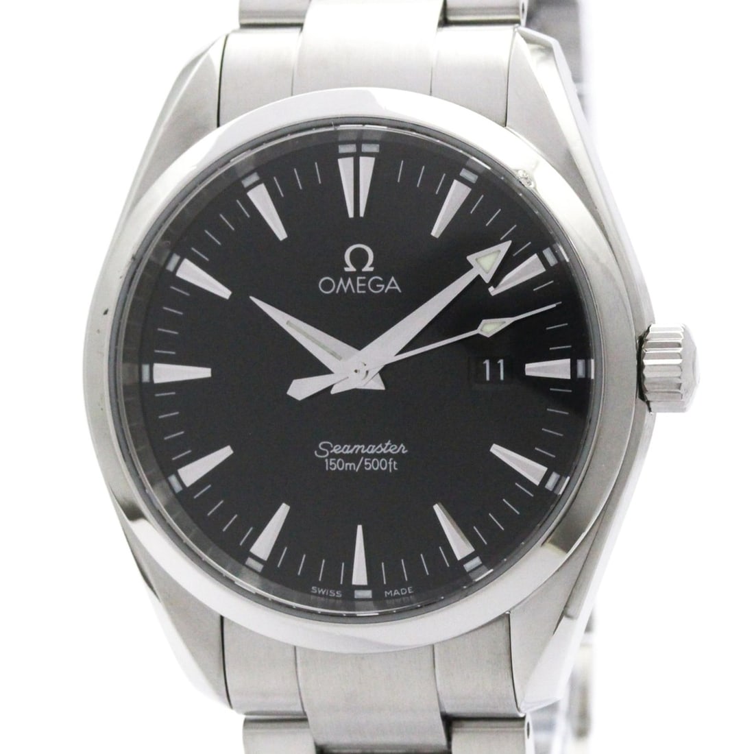 OMEGA Seamaster Aqua Terra Steel Quartz Mens Watch 2517.50 Polished: --- Catalog ---Category: SizeCase Diameter: 39mm / 1.54''Category: DesignType: WristwatchStyle: SportGender: MenColor (Dial): BlackMaterial (Band): Stainless steelMaterial (Case): Stainless steelCateg