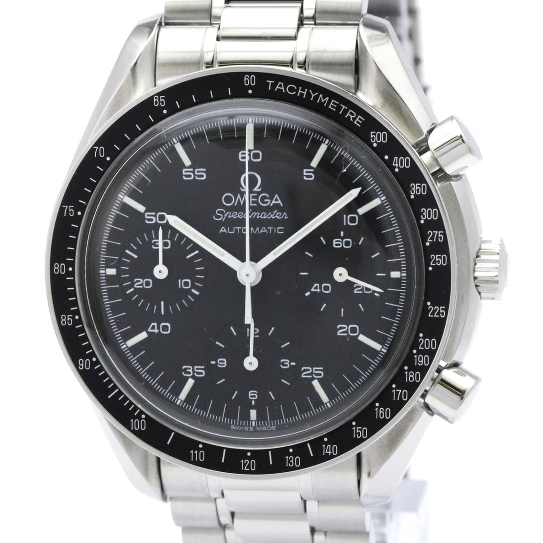 OMEGA Speedmaster Automatic Steel Mens Watch 3510.50 Polished: --- Catalog ---Category: SizeCase Diameter: 39mm / 1.54''Category: DesignType: WristwatchStyle: SportGender: MenColor (Dial): BlackMaterial (Band): Stainless steelMaterial (Case): Stainless steelCateg