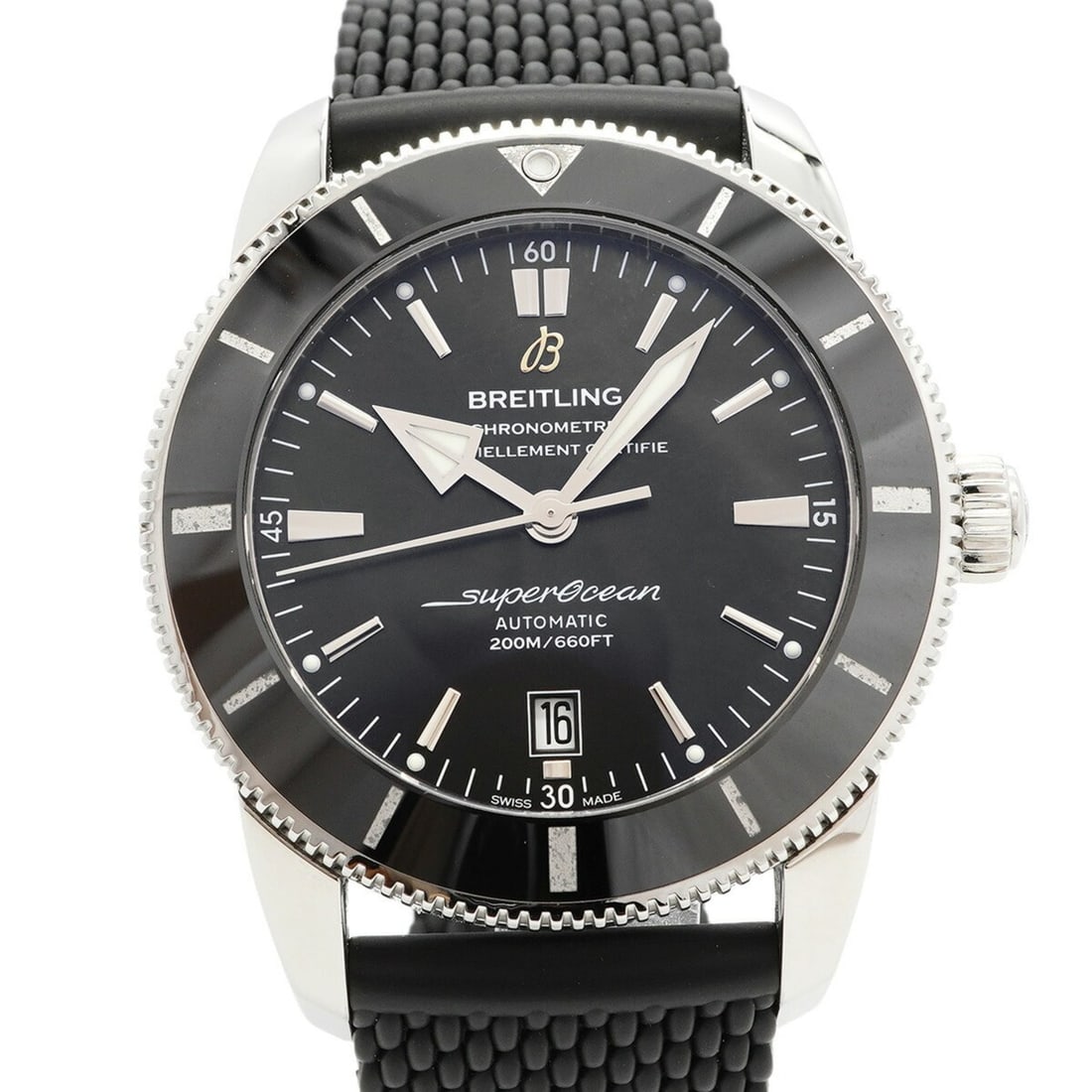 Breitling Superocean 46 AB2020 Black Dial Men's Watch: --- Catalog ---Category: SizeWrist Size: 22cm / 8.66''Case Diameter: 46mm / 1.81''Category: DesignType: WristwatchGender: MenColor (Dial): BlackMaterial (Band): RubberCategory: GeneralMPN: AB2020Brand