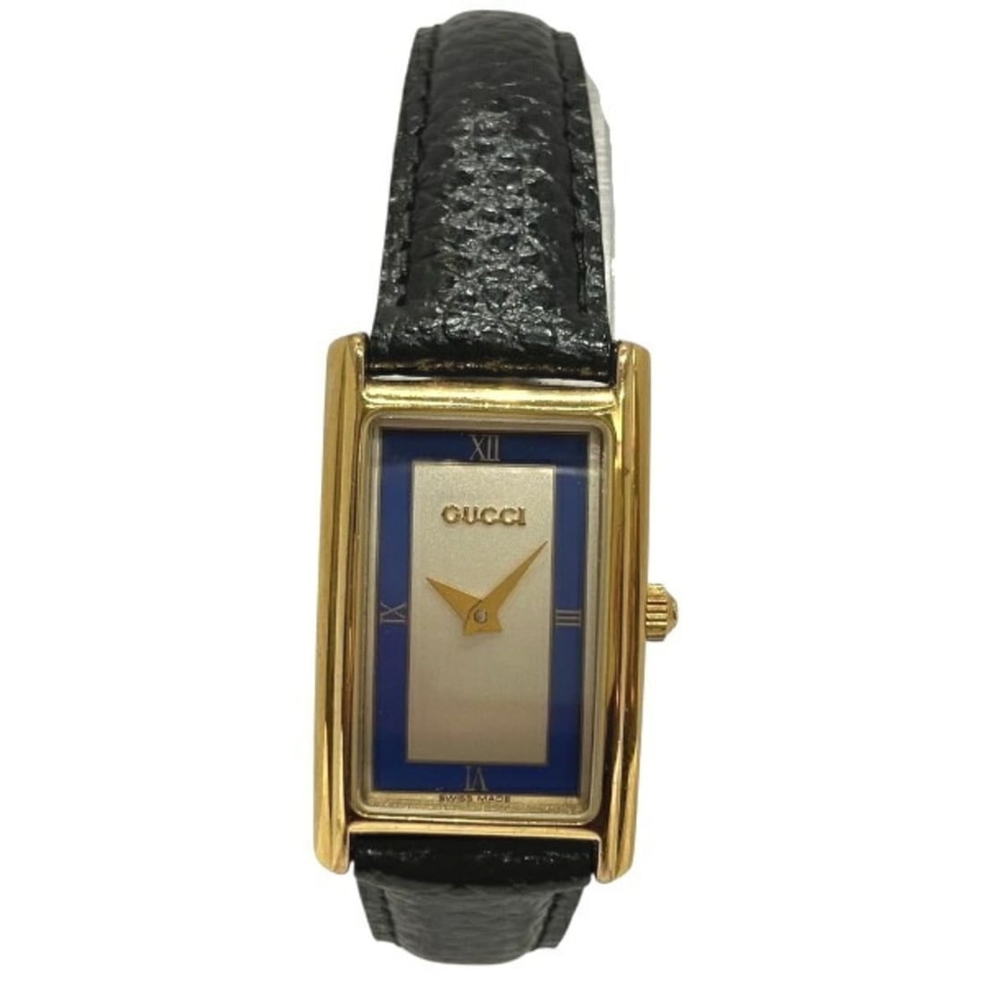 Gucci 2600L Quartz Rectangular Watch for Women: --- Catalog ---Category: SizeWrist Size: 13cm - 17cm / 5.11'' - 6.69''Case Diameter: 19mm / 0.75''Category: DesignType: WristwatchGender: WomenColor (Dial): Blue, SilverMaterial (Band): Gold plated, L