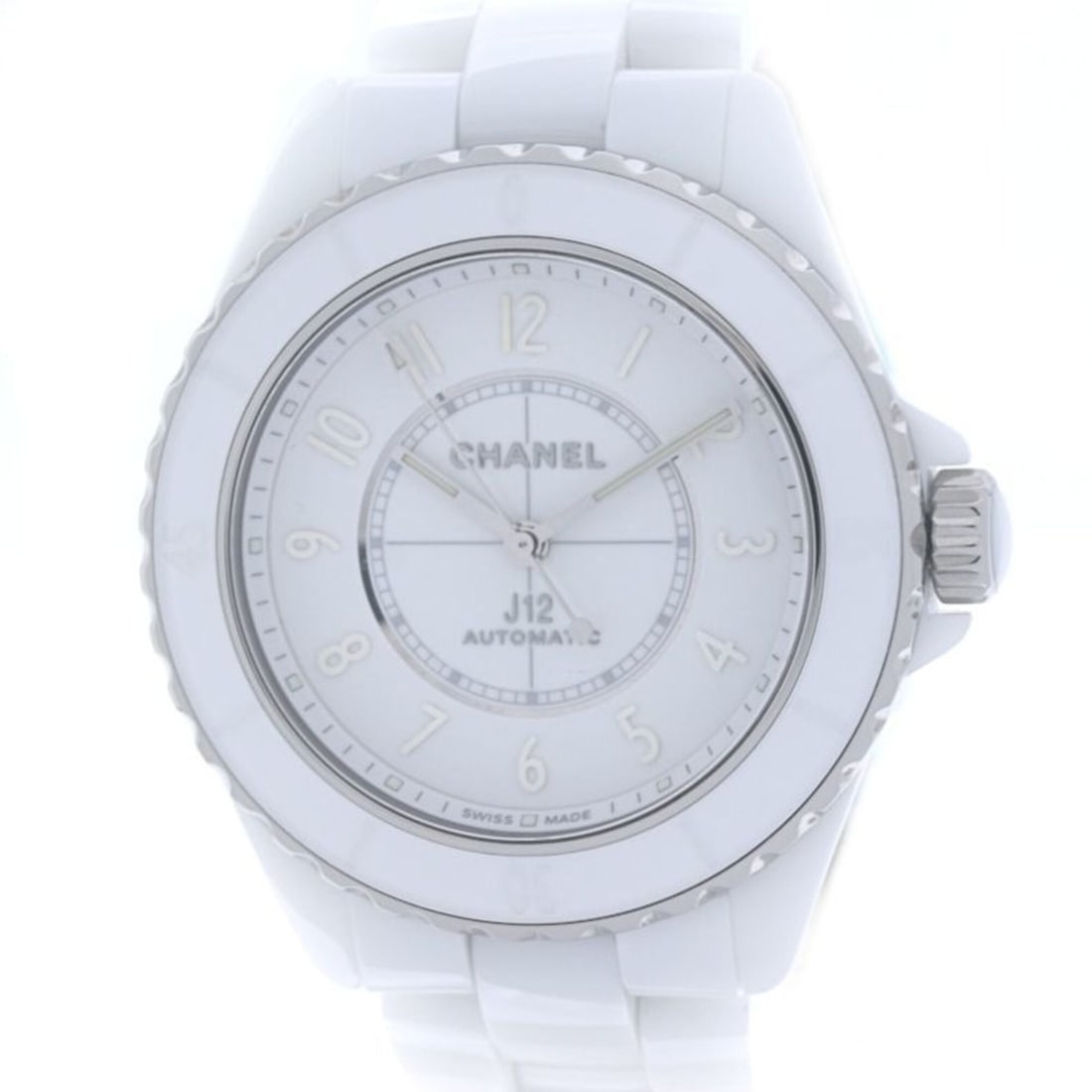 CHANEL J12 Phantom Caliber 12.1 H6186 Men's Watch, White Ceramic x Stainless Steel, 40401: --- Catalog ---Category: SizeWrist Size: 17cm / 6.69''Case Diameter: 38mm / 1.5''Category: DesignType: WristwatchGender: MenColor (Dial): WhiteMaterial (Band): Ceramic, Stainless steelMaterial (Case):