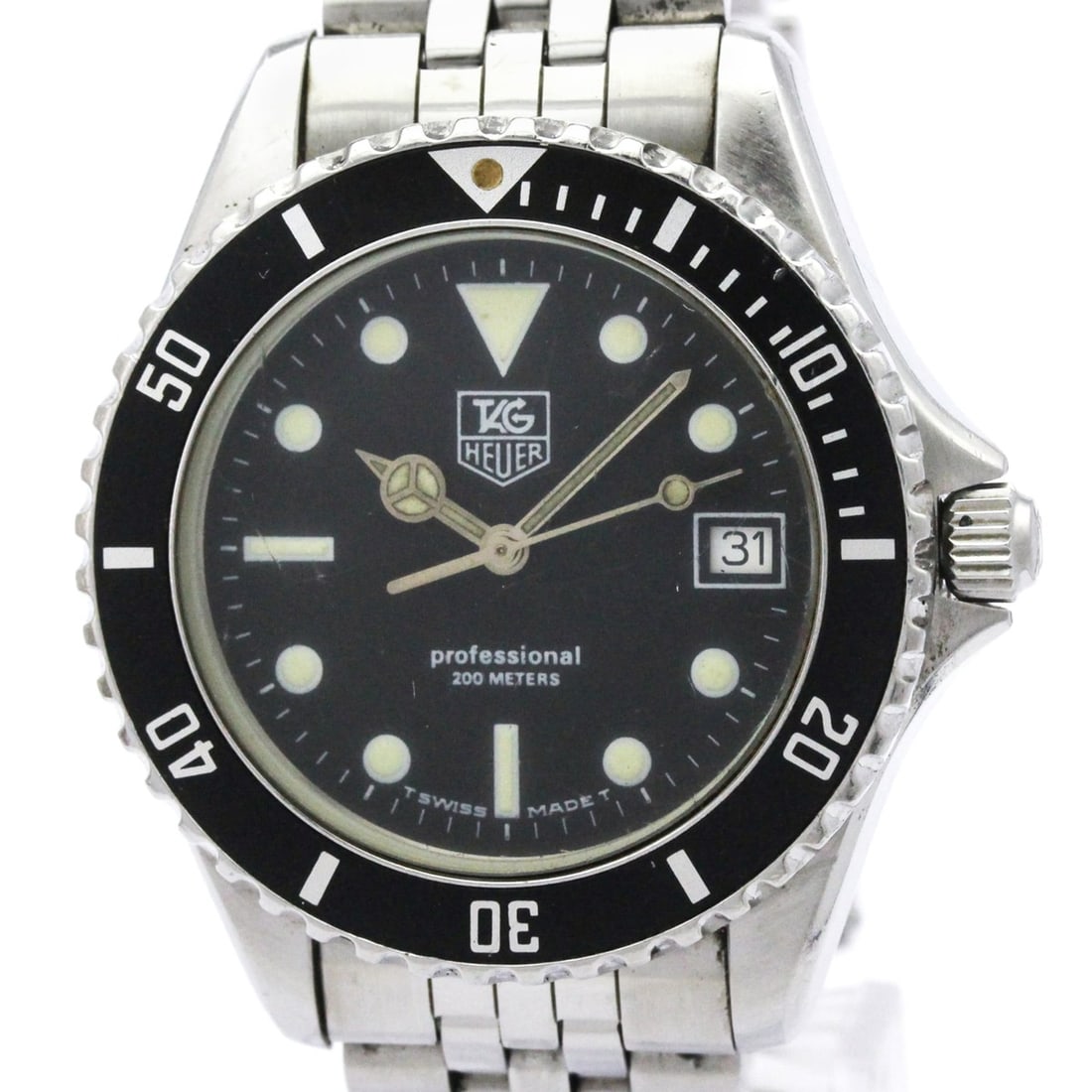 TAG HEUER 1000 Stainless Steel Quartz Mens Watch 980.013: --- Catalog ---Category: SizeCase Diameter: 37mm / 1.46''Category: DesignType: WristwatchStyle: SportGender: MenColor (Dial): BlackMaterial (Band): Stainless steelMaterial (Case): Stainless steelCateg