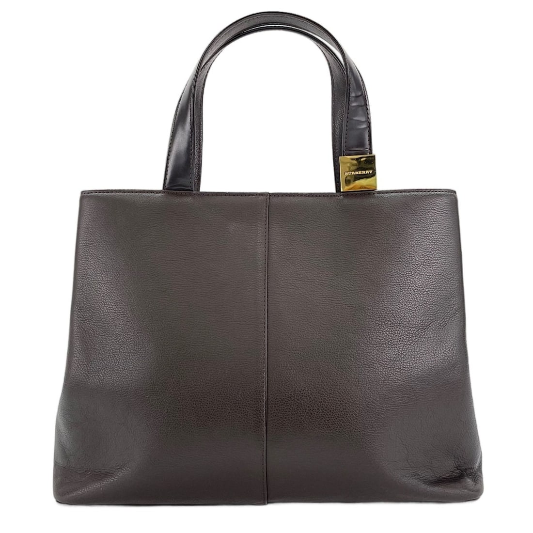 Burberry Intrecciato Handbag, Brown: --- Catalog ---Category: SizeSize (HxWxD): 25cm x 32cm x 11cm / 9.84'' x 12.59'' x 4.33''Category: DesignType: HandbagColor: BrownGender: WomenCategory: GeneralBrand: BurberryCountry of Origin: