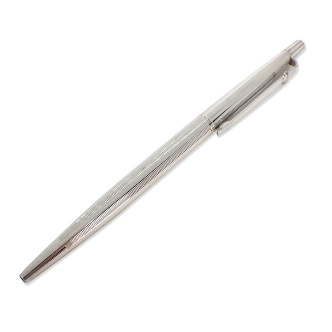 CARAN D'ACHE MADISON Twist-action Ballpoint Pen: --- Catalog ---Category: DesignType: Ballpoint penClosure: TwistMaterial (Body): Metal, SilverCategory: GeneralBrand: Caran d'AcheCategory: Physical PropertiesLength: 13.5cm / 5.31''--- Item List ---S