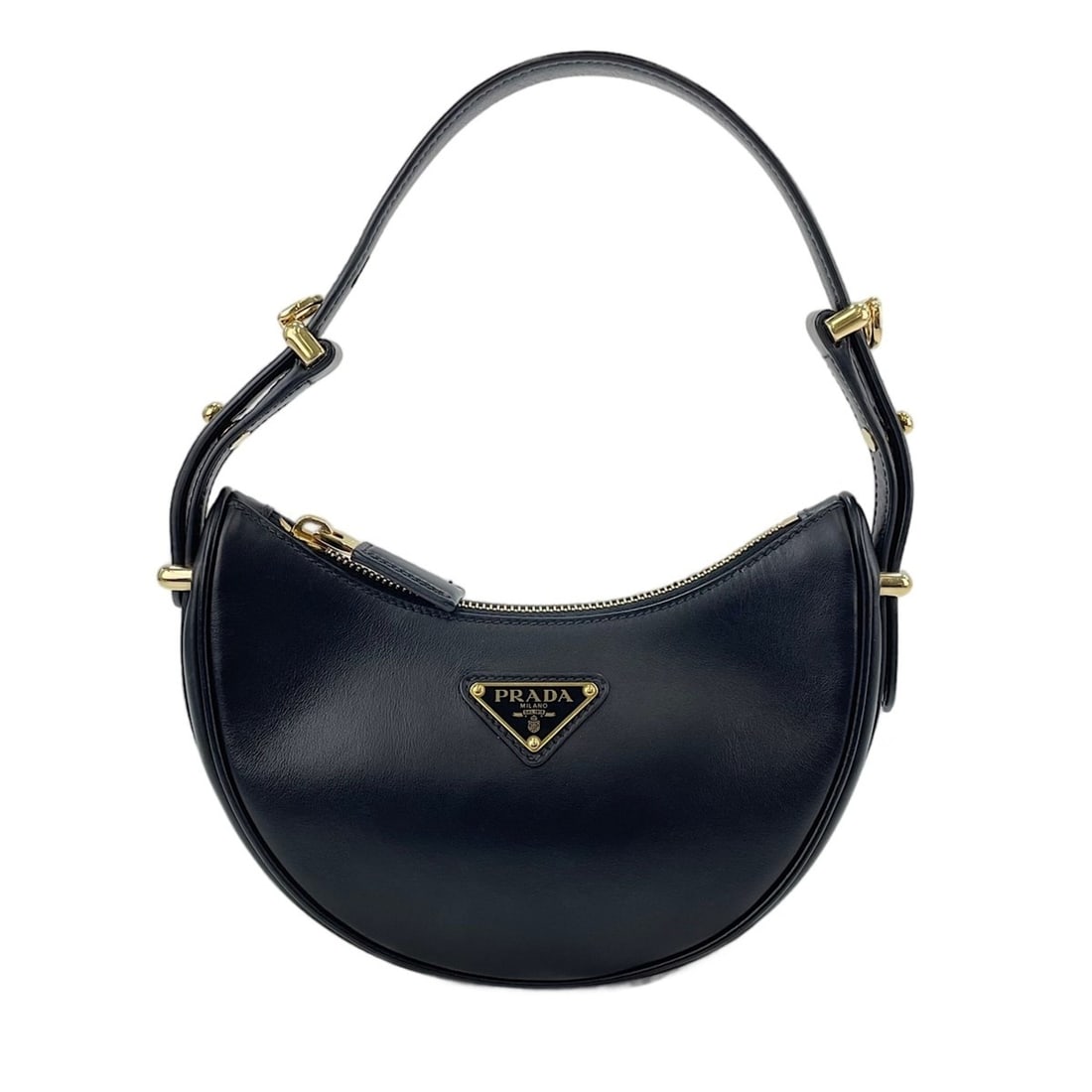 Prada PRADA Arche Small Shoulder Bag Black: --- Catalog ---Category: SizeSize (HxWxD): 11cm x 19cm x 5cm / 4.33'' x 7.48'' x 1.96''Strap Length: 41cm - 47cm / 16.14'' - 18.5''Category: DesignType: Shoulder bagColor: BlackGender: WomenCategory: 
