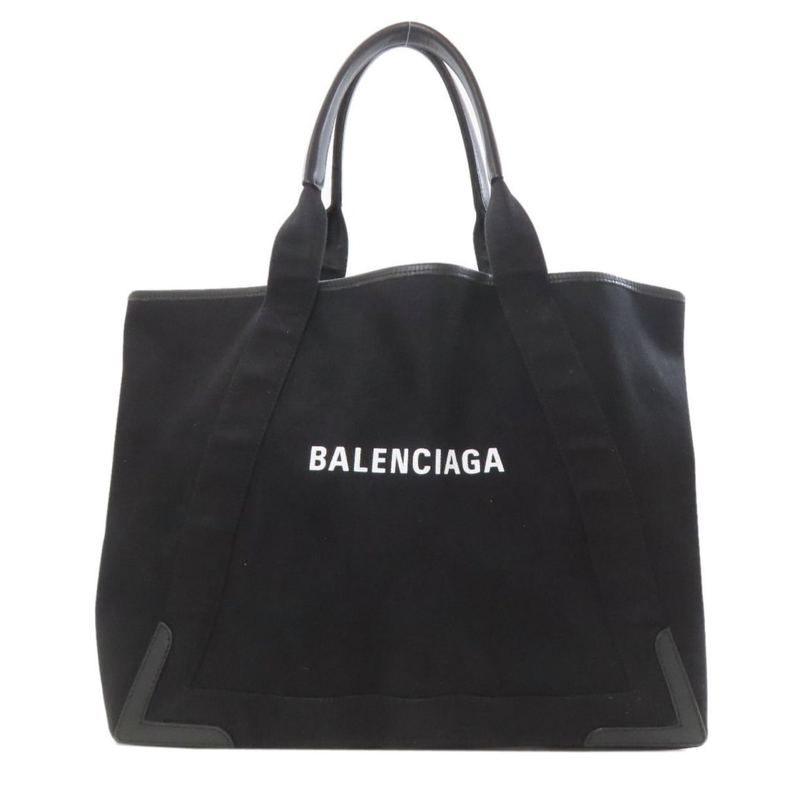 Balenciaga 339936 Navy Cabas M Tote Bag Canvas Women's BALENCIAGA: --- Catalog ---Category: SizeSize (HxWxD): 34cm x 41cm x 20cm / 13.38'' x 16.14'' x 7.87''Category: DesignType: Pouch, Tote bagColor: BlackGender: WomenMaterial: Canvas Category: GeneralBrand: Balenci